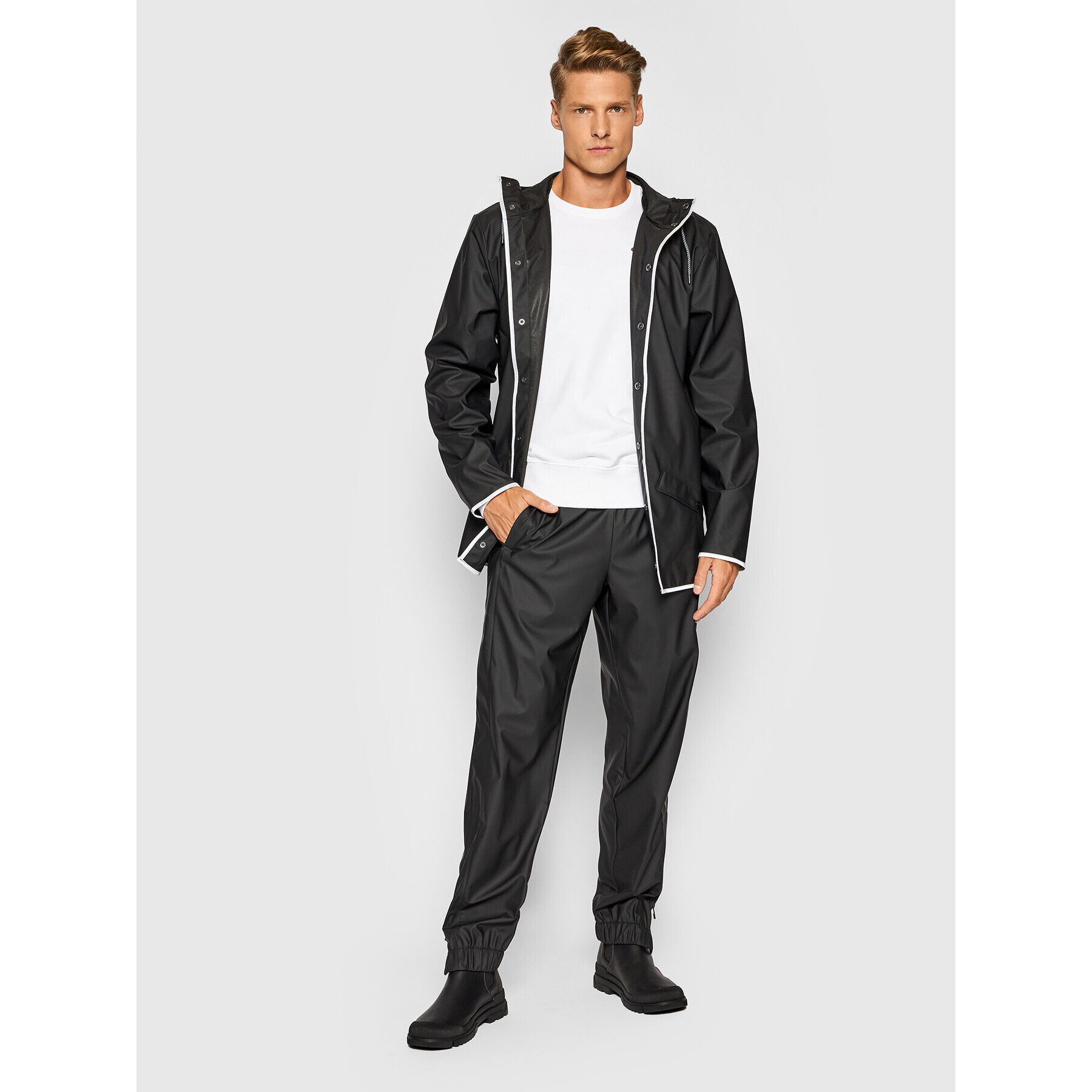 Rains Větrovka Unisex 1201 Černá Regular Fit - Pepit.cz