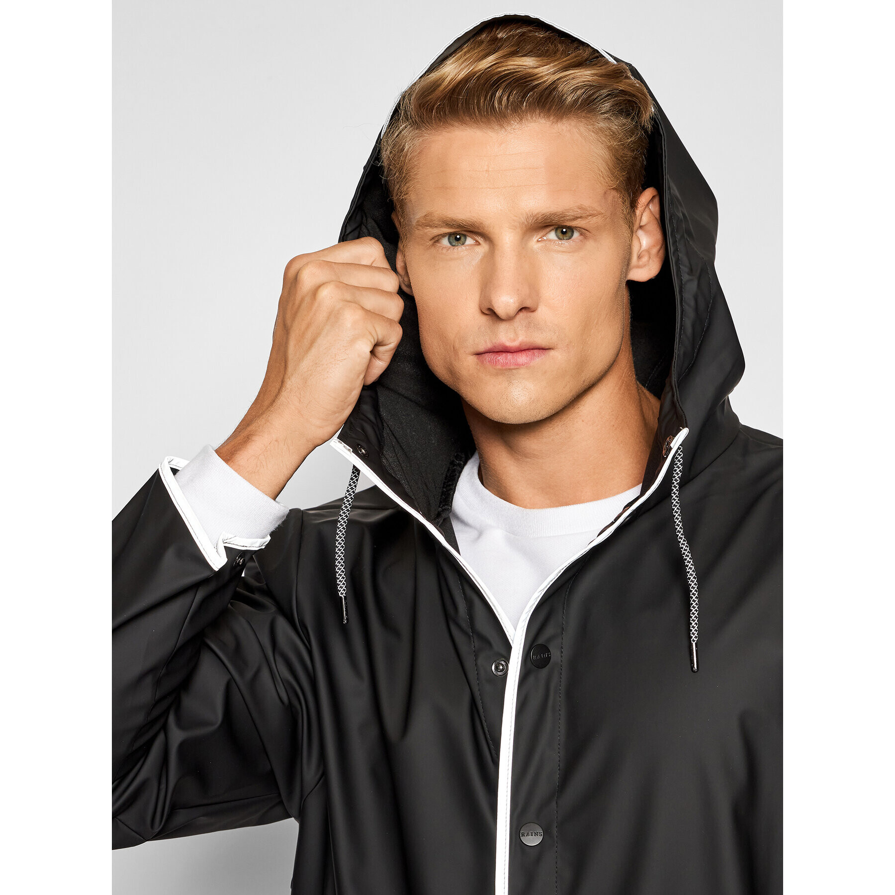 Rains Větrovka Unisex 1201 Černá Regular Fit - Pepit.cz