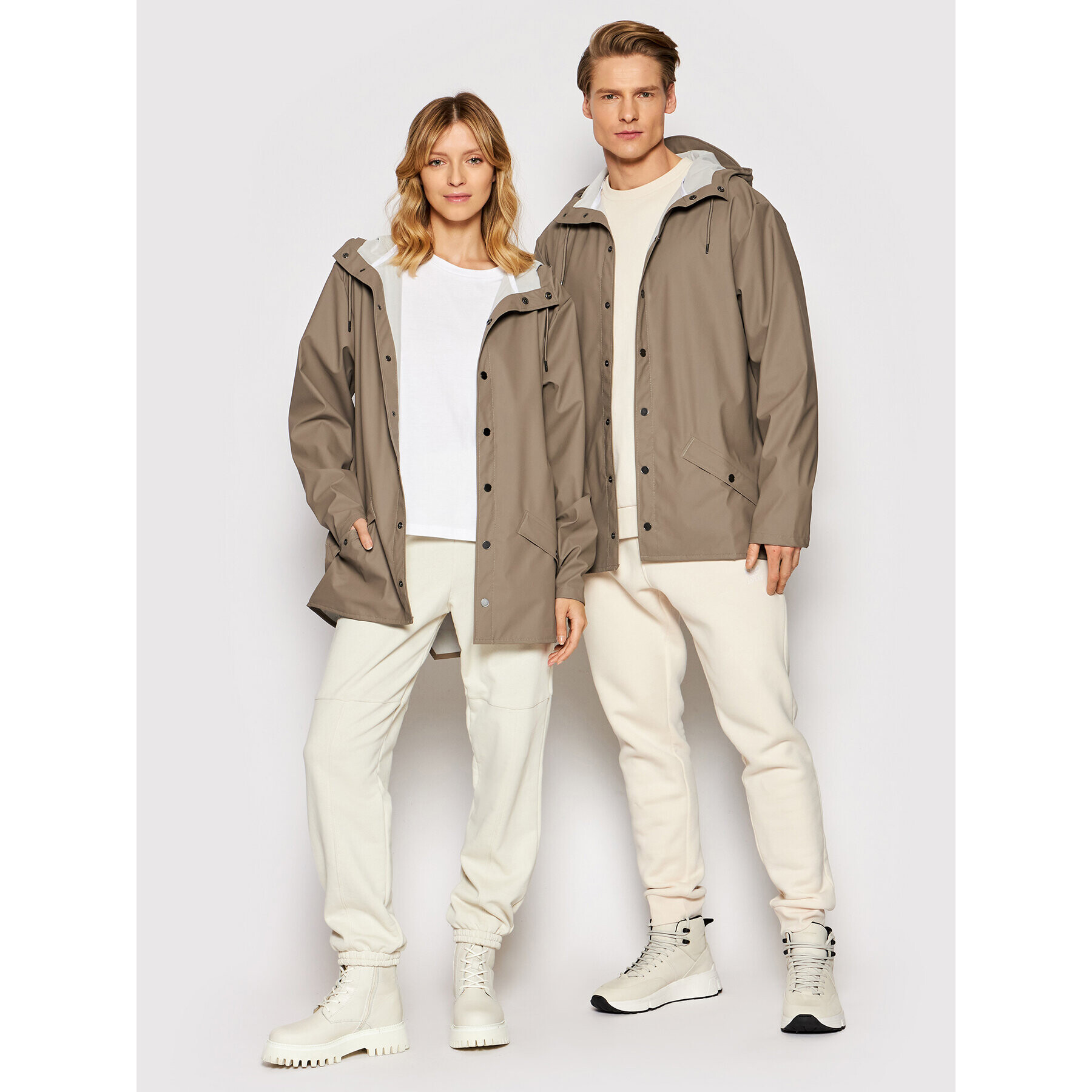 Rains Větrovka Unisex 12010 Hnědá Regular Fit - Pepit.cz