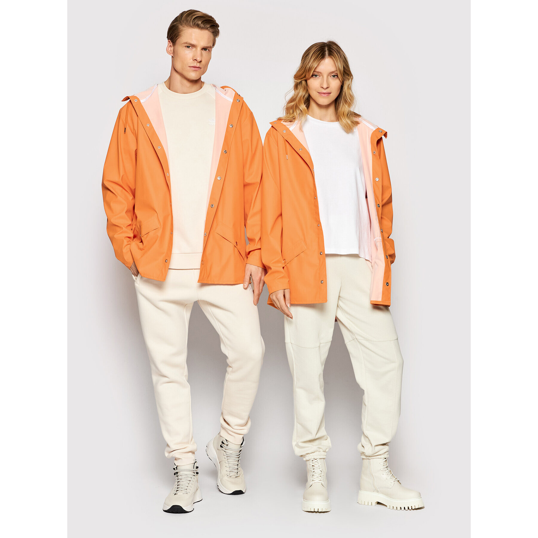 Rains Větrovka Unisex 12010 Oranžová Regular Fit - Pepit.cz