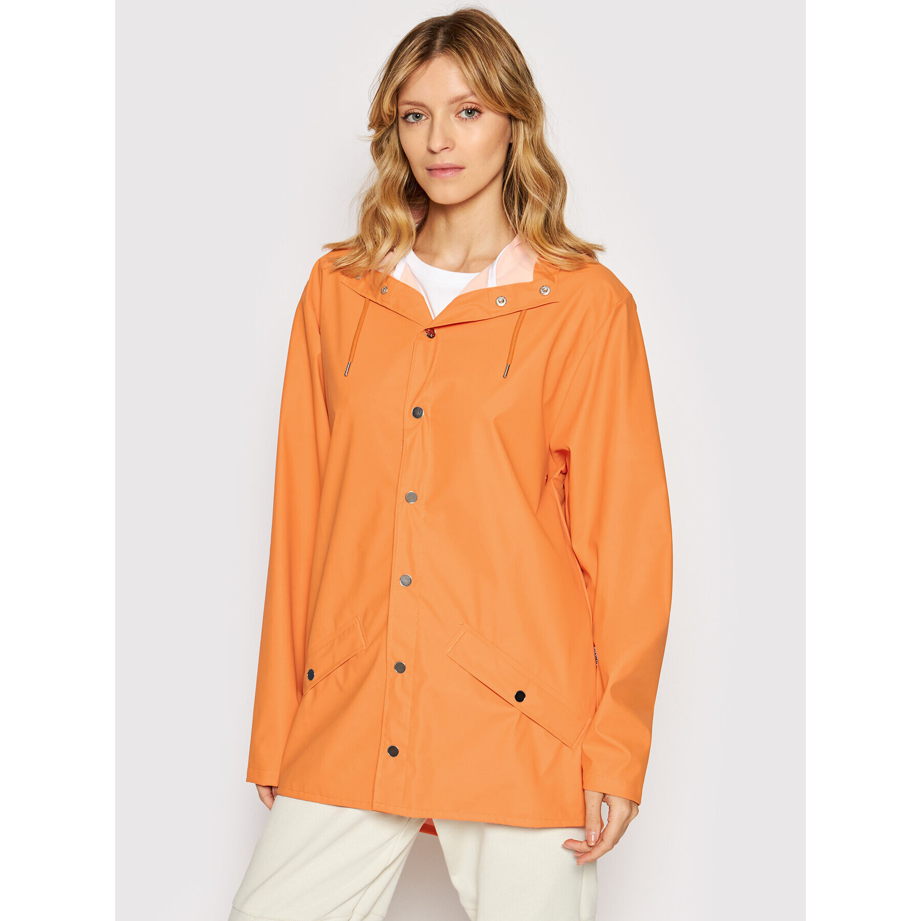 Rains Větrovka Unisex 12010 Oranžová Regular Fit - Pepit.cz