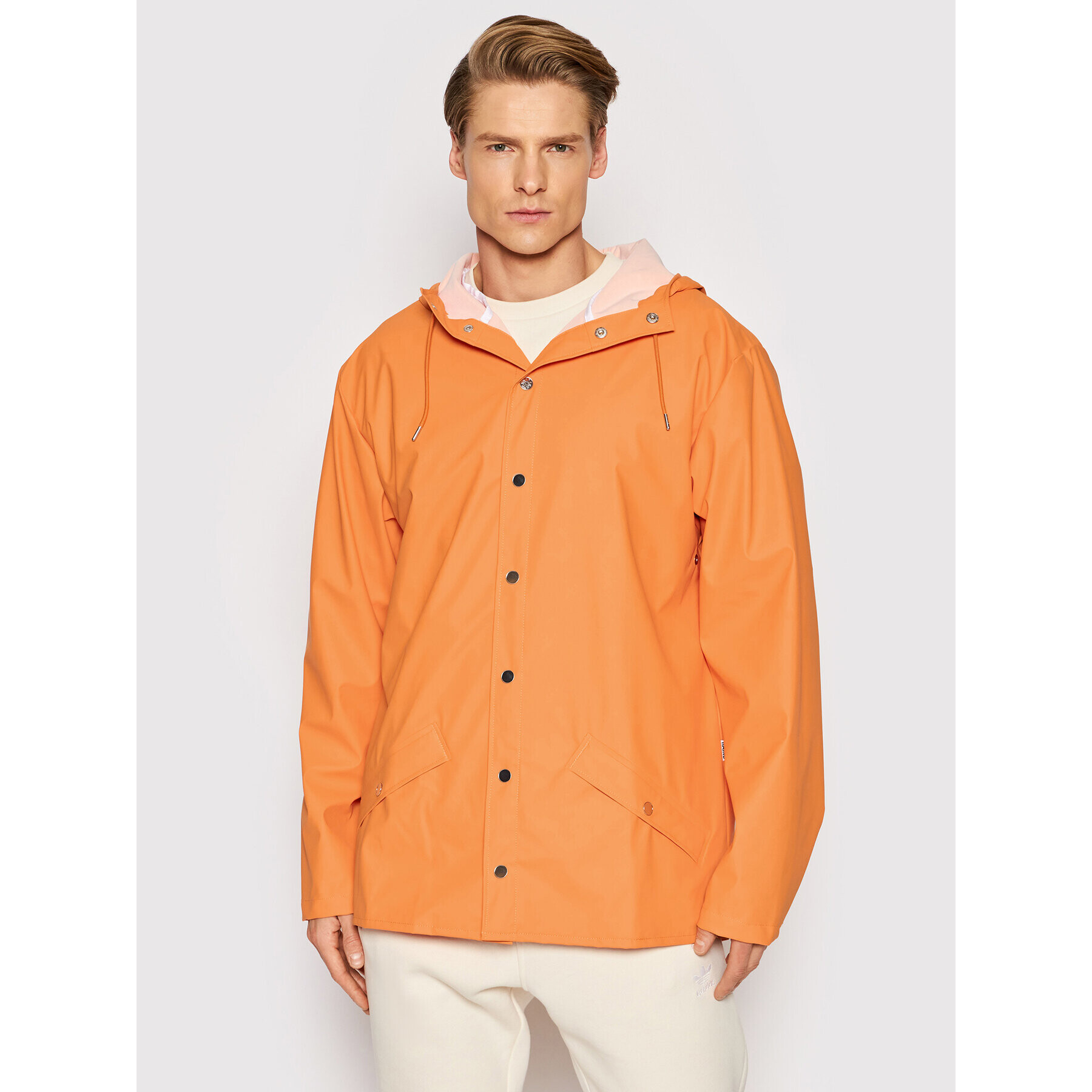 Rains Větrovka Unisex 12010 Oranžová Regular Fit - Pepit.cz