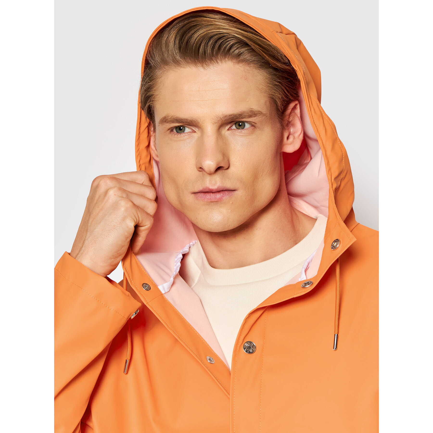 Rains Větrovka Unisex 12010 Oranžová Regular Fit - Pepit.cz