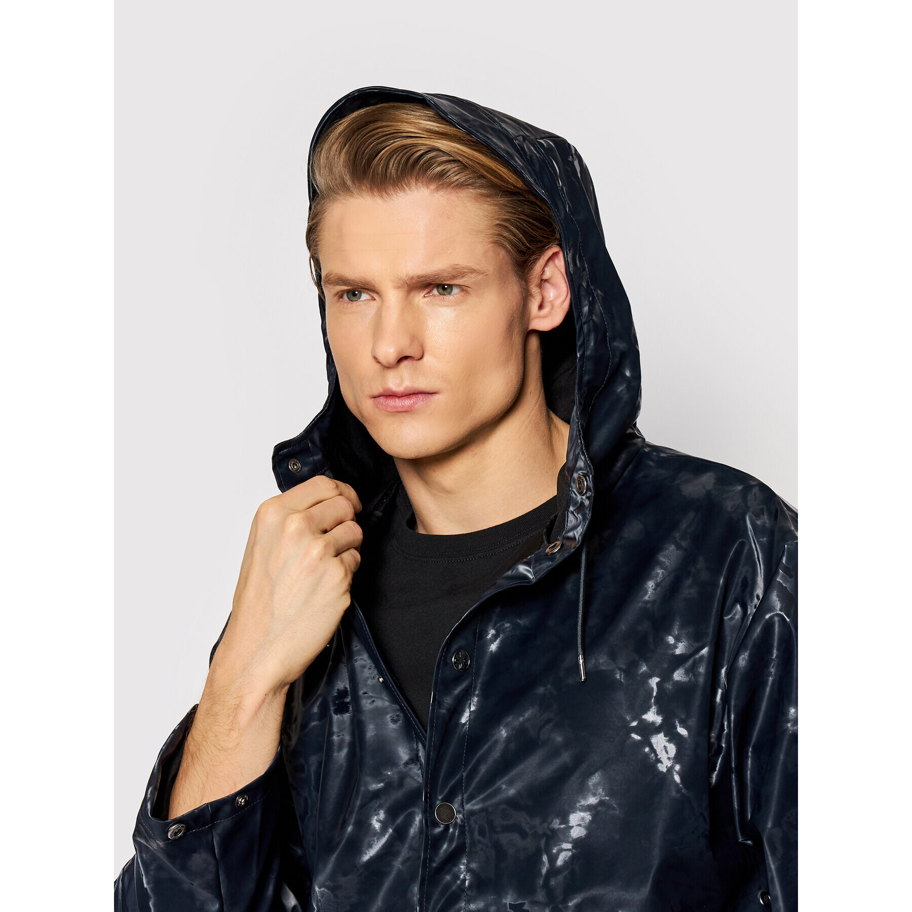 Rains Větrovka Unisex 12010 Tmavomodrá Regular Fit - Pepit.cz