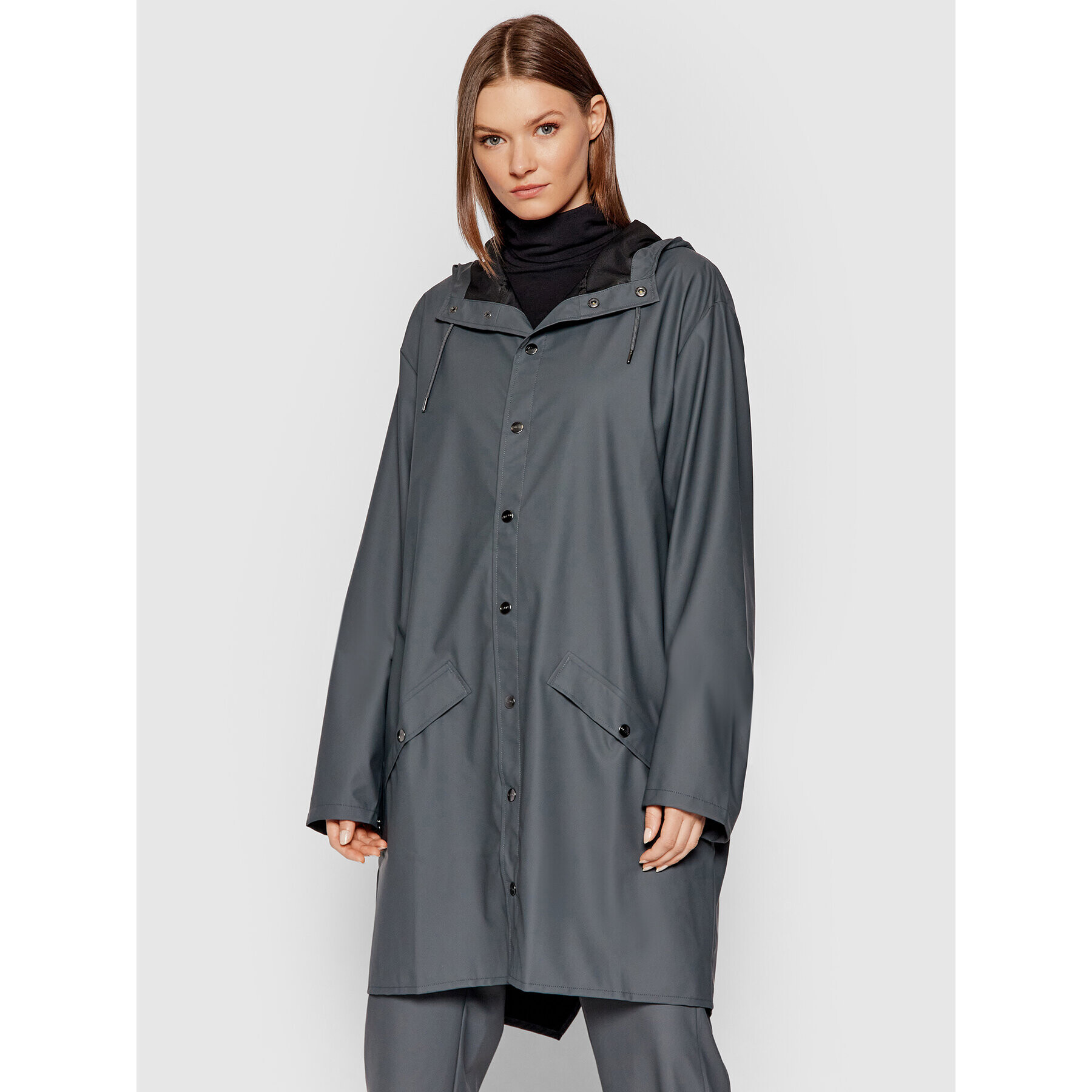 Rains Větrovka Unisex 1202 Šedá Regular Fit - Pepit.cz