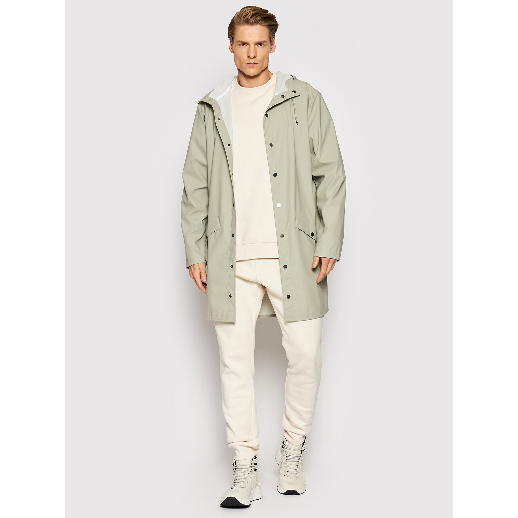 Rains Větrovka Unisex 12020 Šedá Regular Fit - Pepit.cz