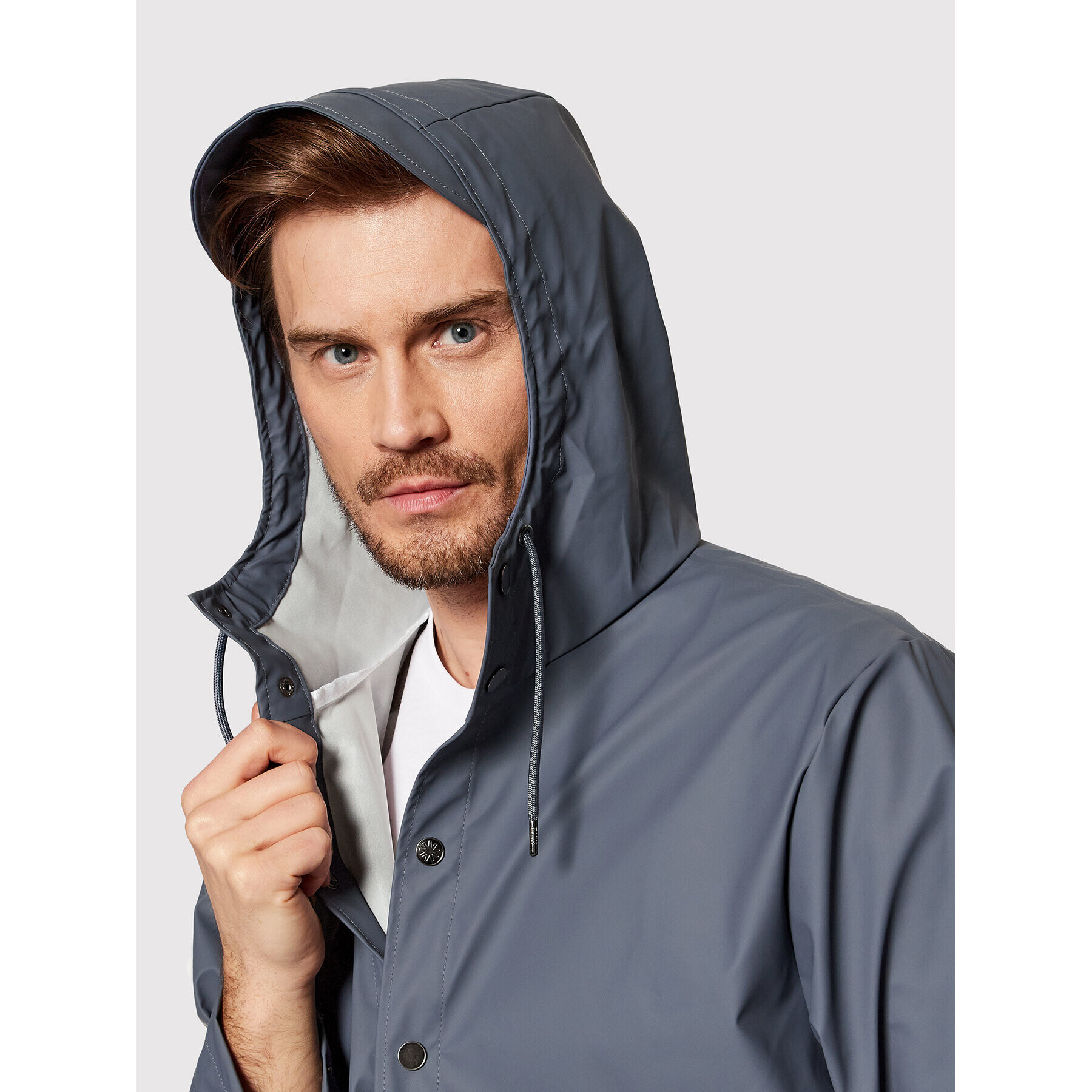 Rains Větrovka Unisex 12020 Tmavomodrá Regular Fit - Pepit.cz