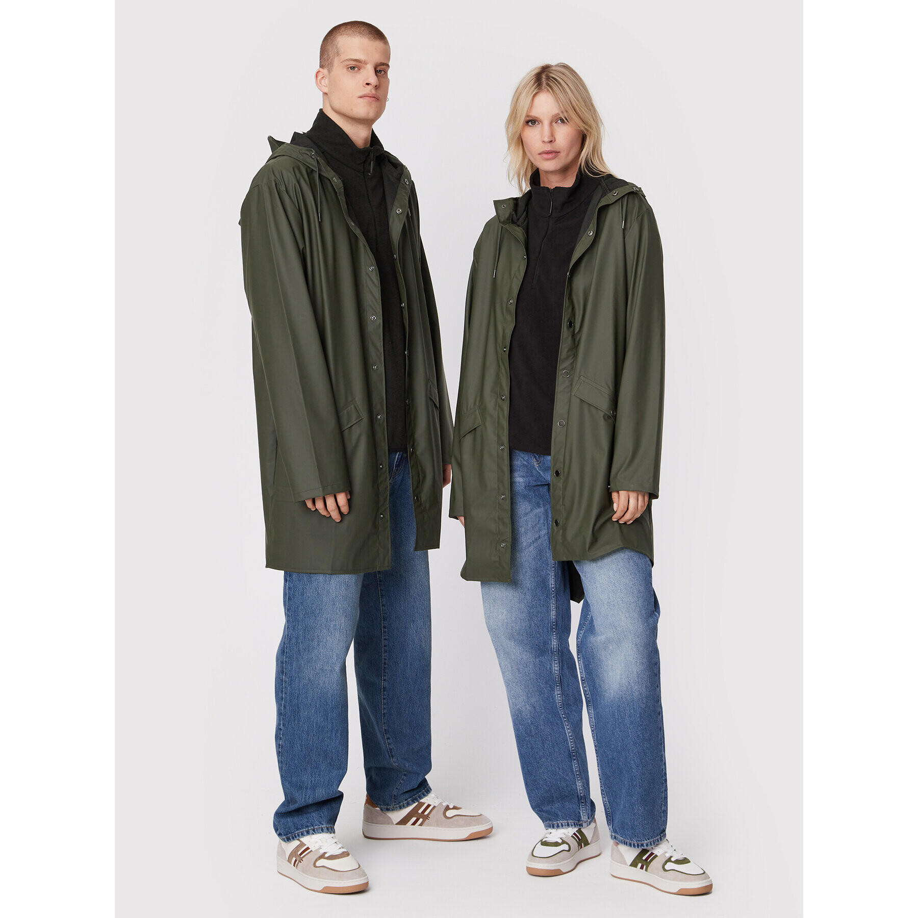 Rains Větrovka Unisex 12020 Zelená Regular Fit - Pepit.cz