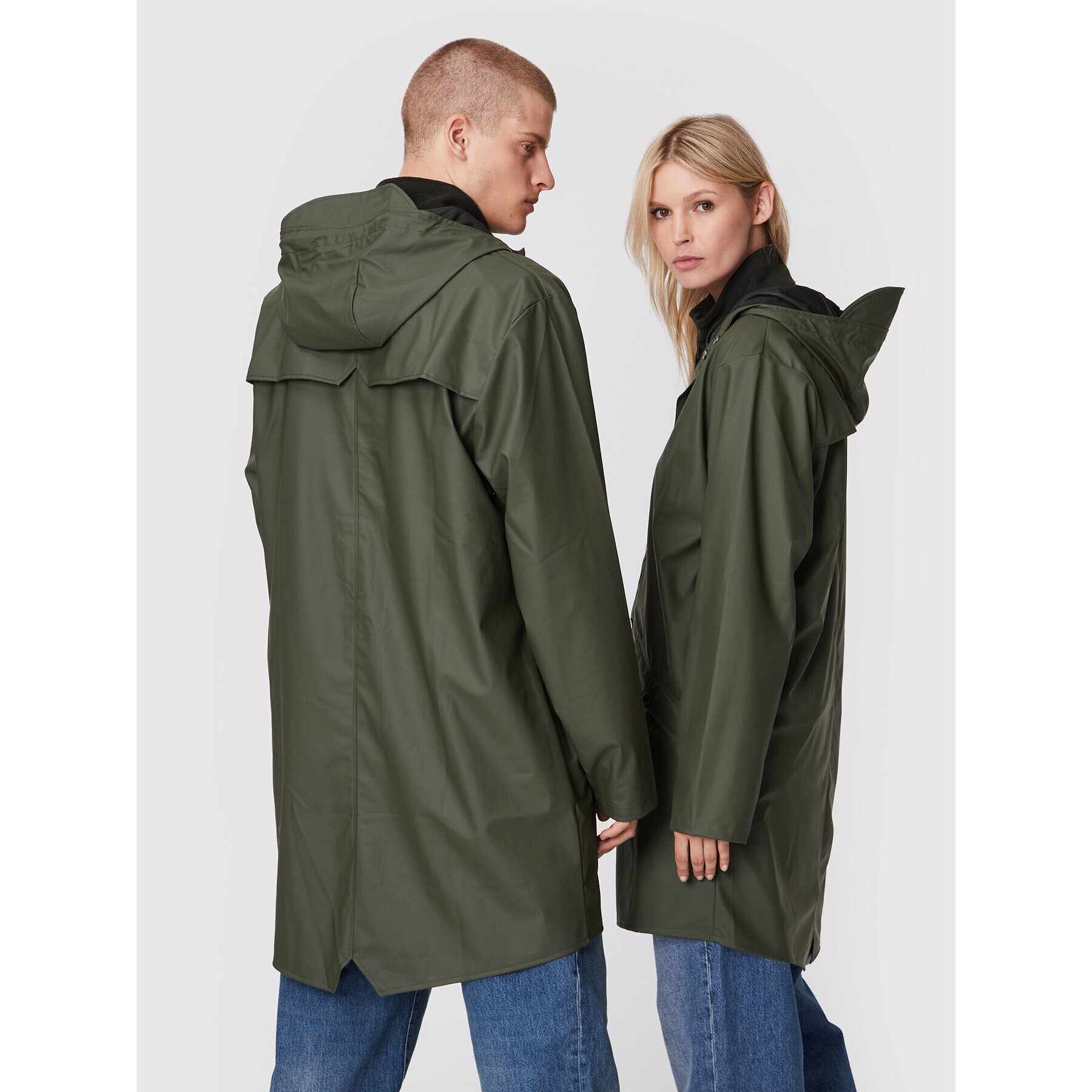 Rains Větrovka Unisex 12020 Zelená Regular Fit - Pepit.cz