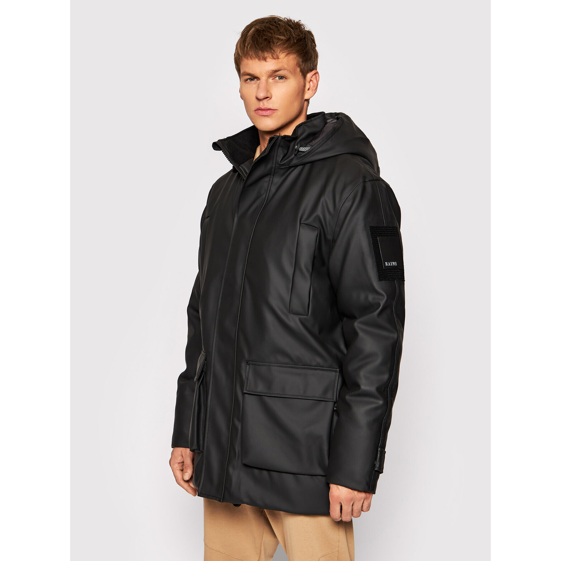 Rains Větrovka Unisex 1525 Černá Regular Fit - Pepit.cz