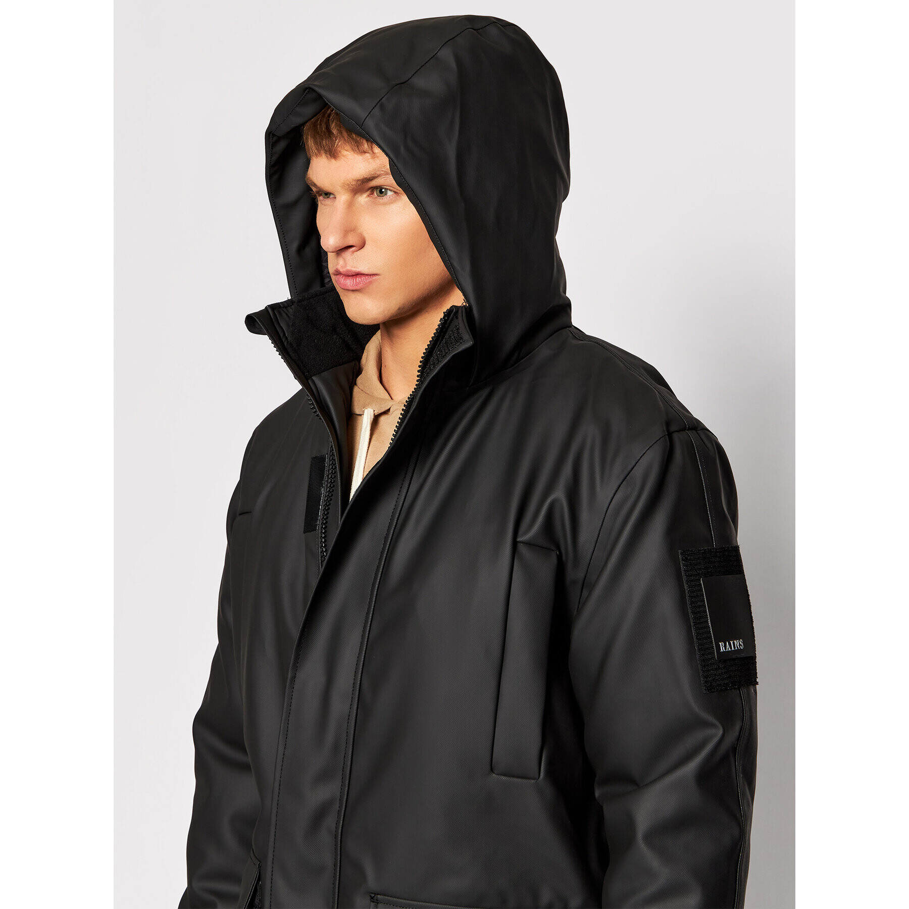 Rains Větrovka Unisex 1525 Černá Regular Fit - Pepit.cz