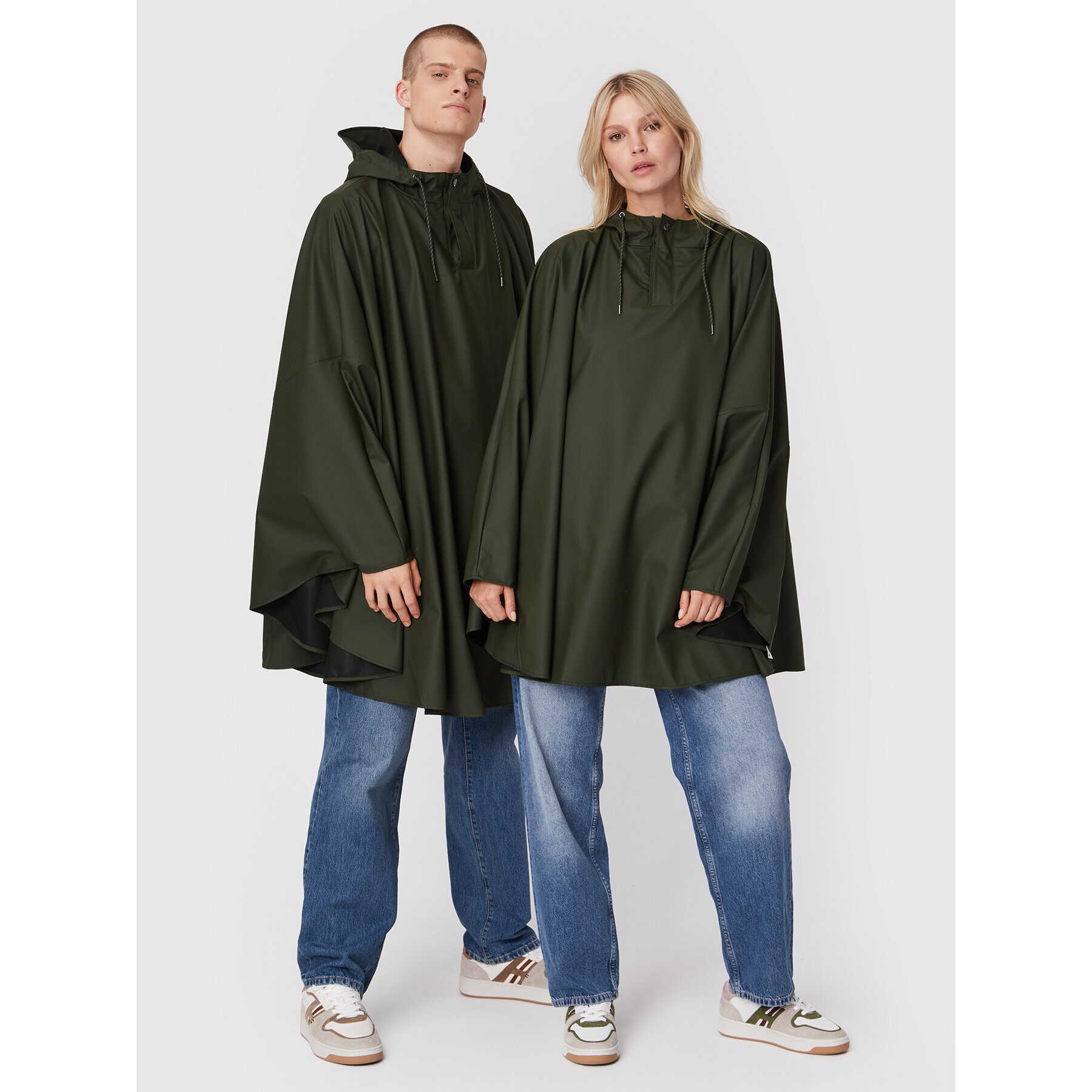 Rains Větrovka Unisex 18110 Zelená Relaxed Fit - Pepit.cz