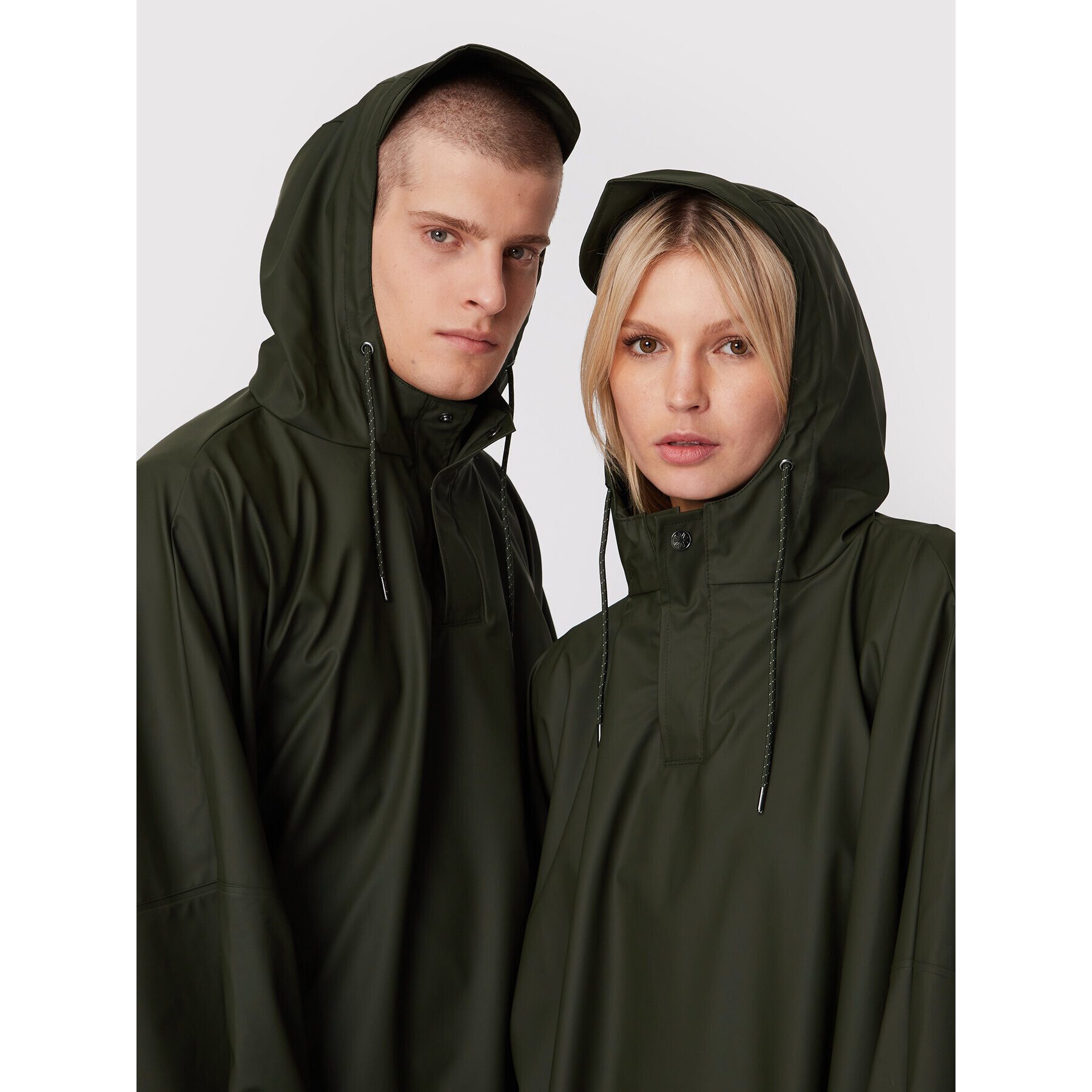 Rains Větrovka Unisex 18110 Zelená Relaxed Fit - Pepit.cz