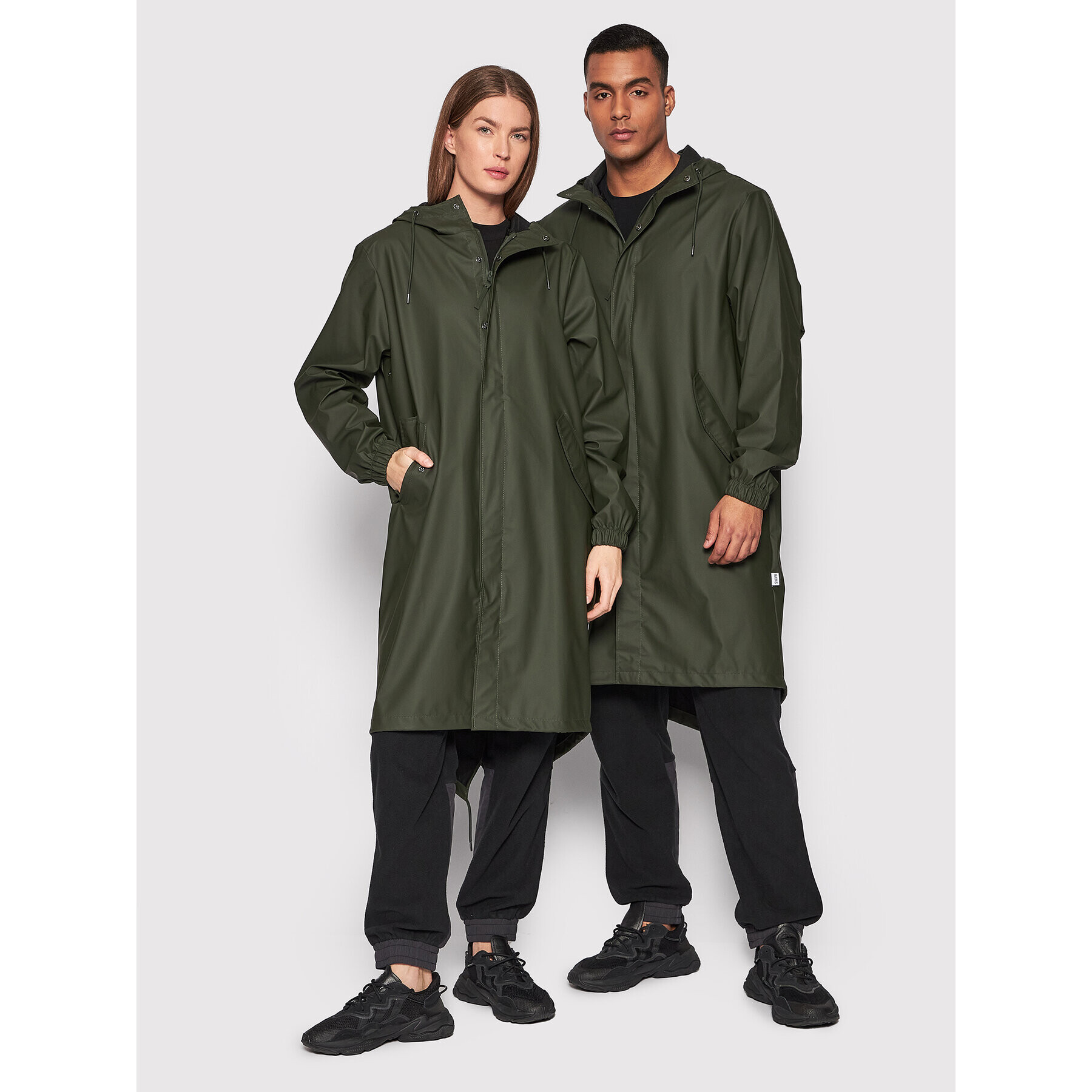 Rains Větrovka Unisex 18140 Zelená Regular Fit - Pepit.cz