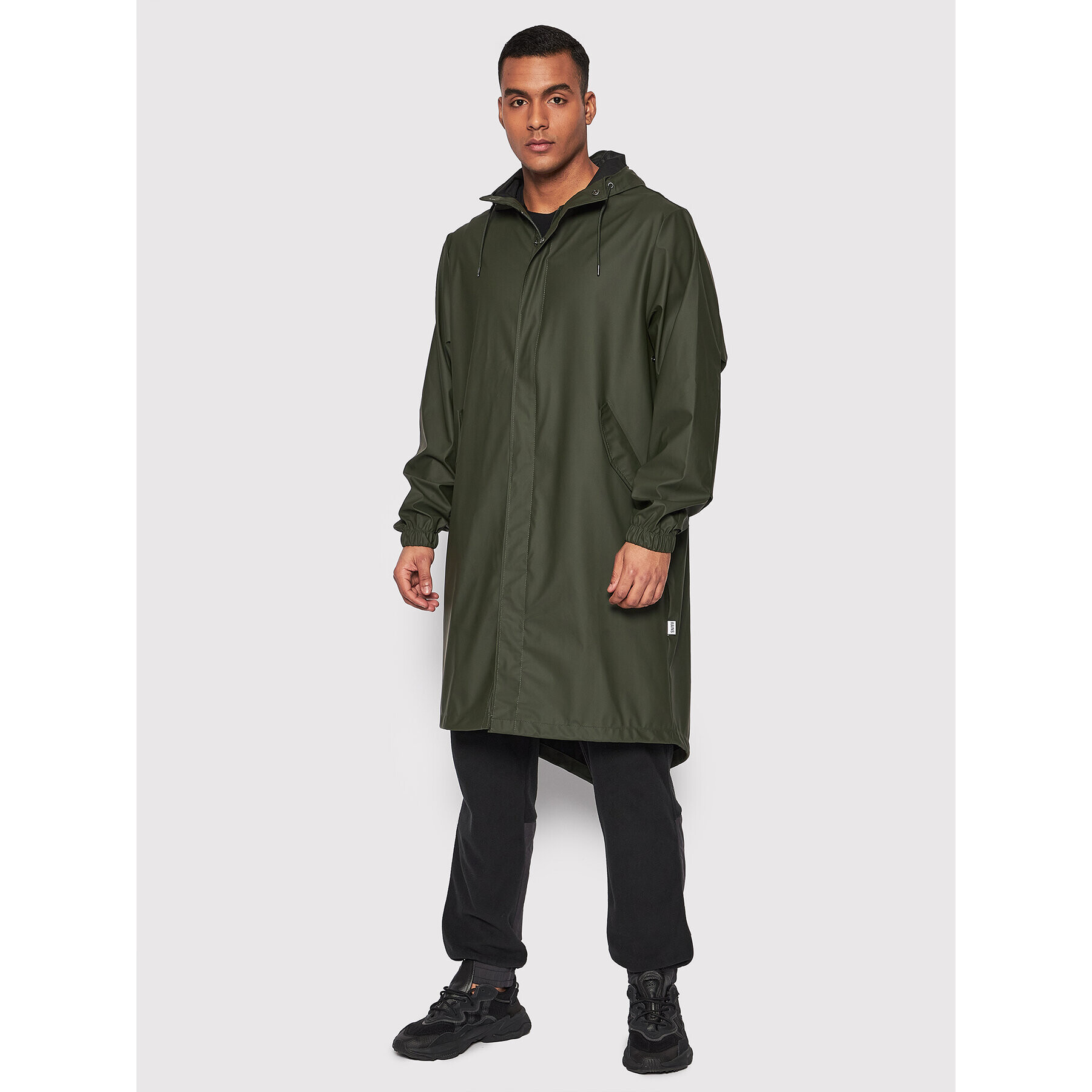 Rains Větrovka Unisex 18140 Zelená Regular Fit - Pepit.cz