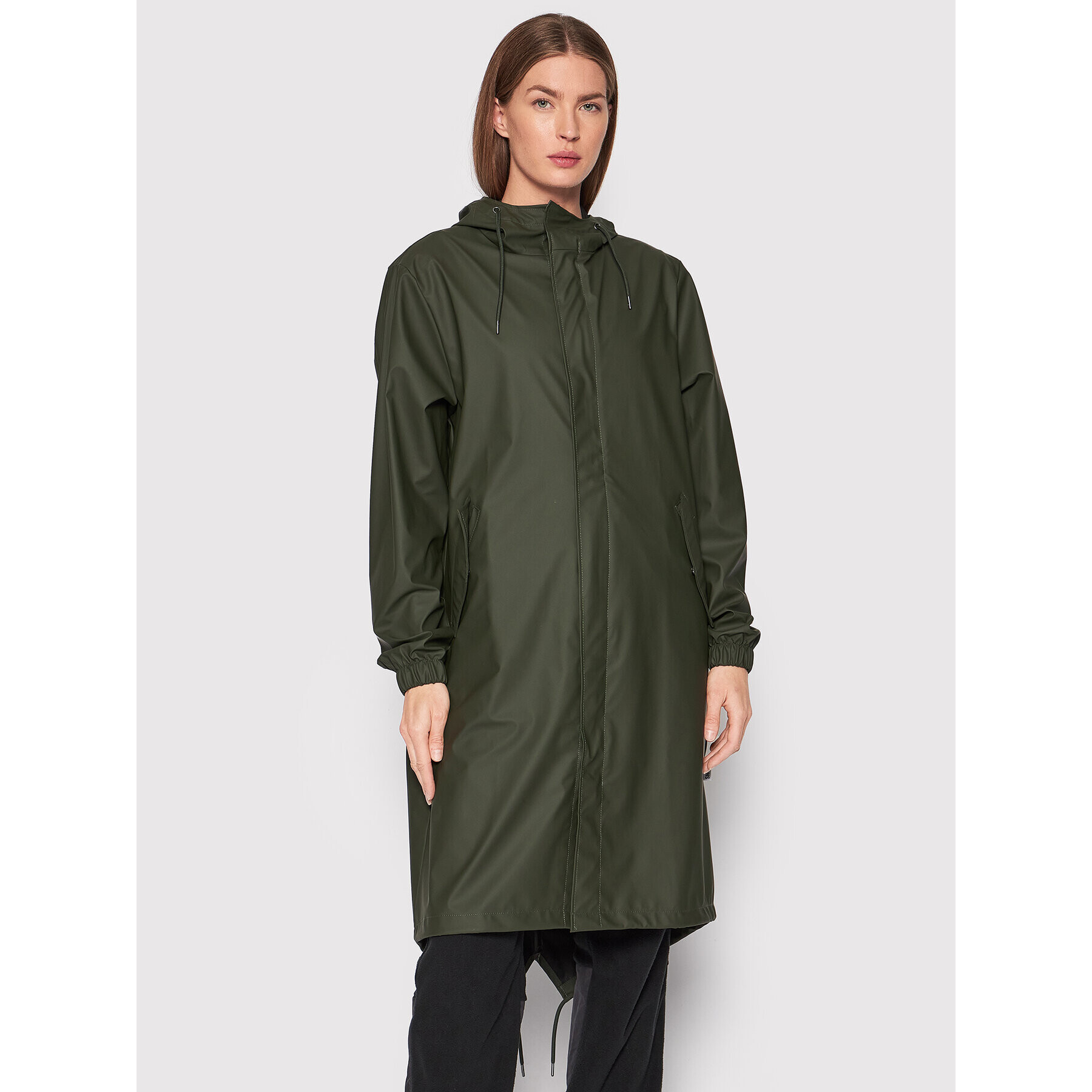 Rains Větrovka Unisex 18140 Zelená Regular Fit - Pepit.cz