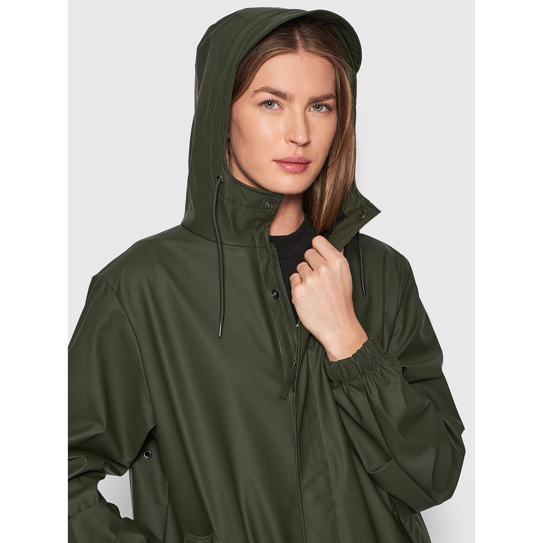 Rains Větrovka Unisex 18140 Zelená Regular Fit - Pepit.cz