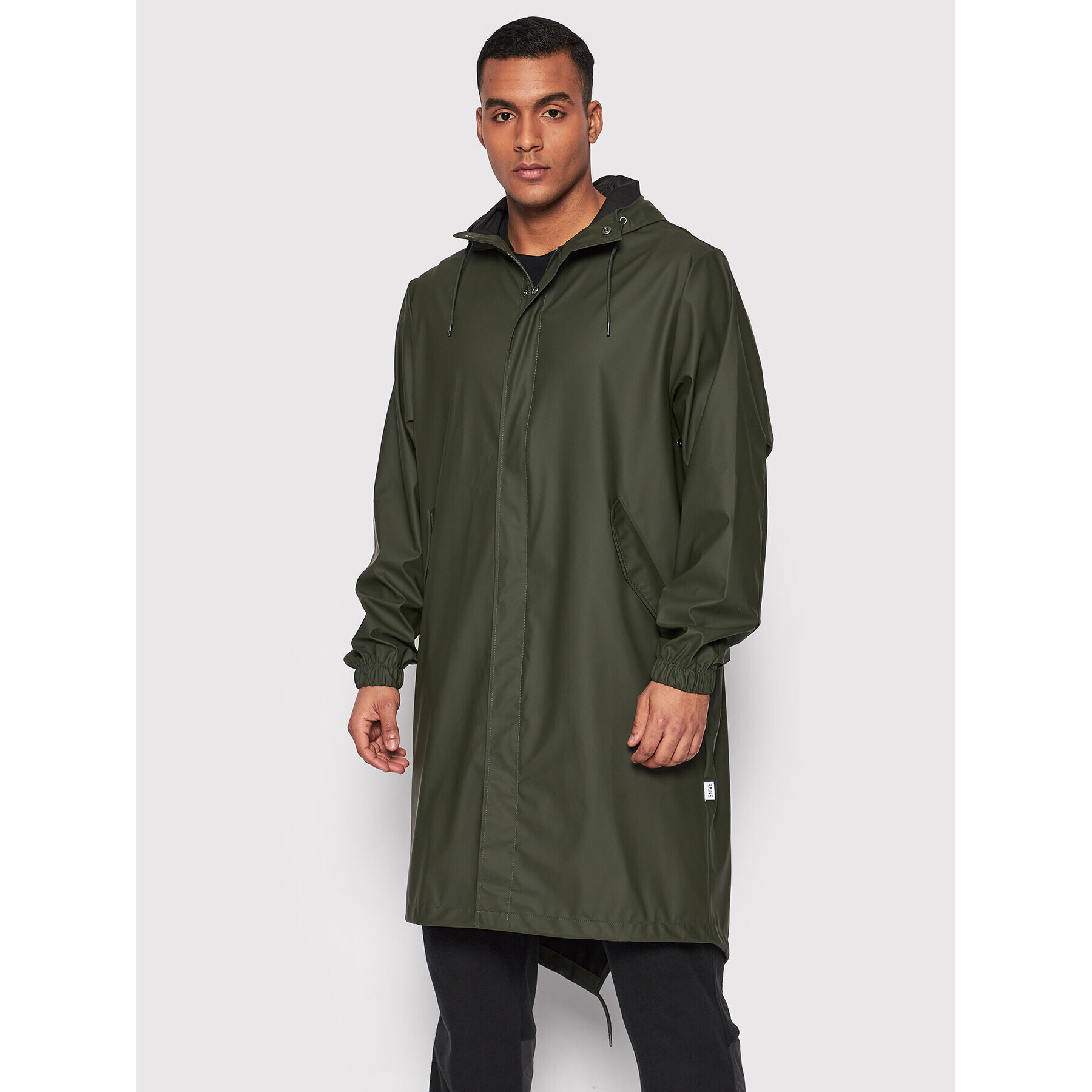 Rains Větrovka Unisex 18140 Zelená Regular Fit - Pepit.cz