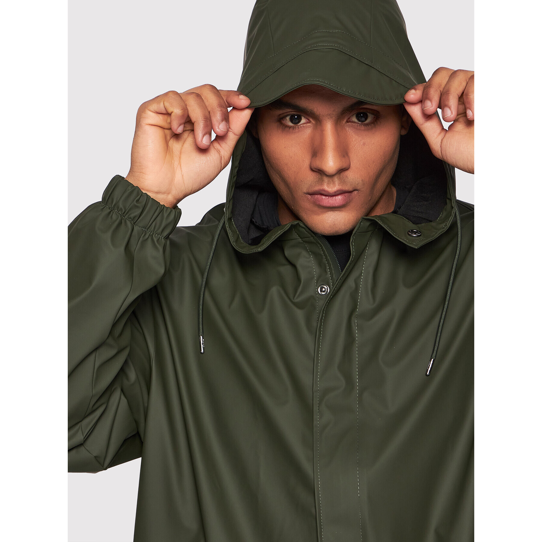 Rains Větrovka Unisex 18140 Zelená Regular Fit - Pepit.cz