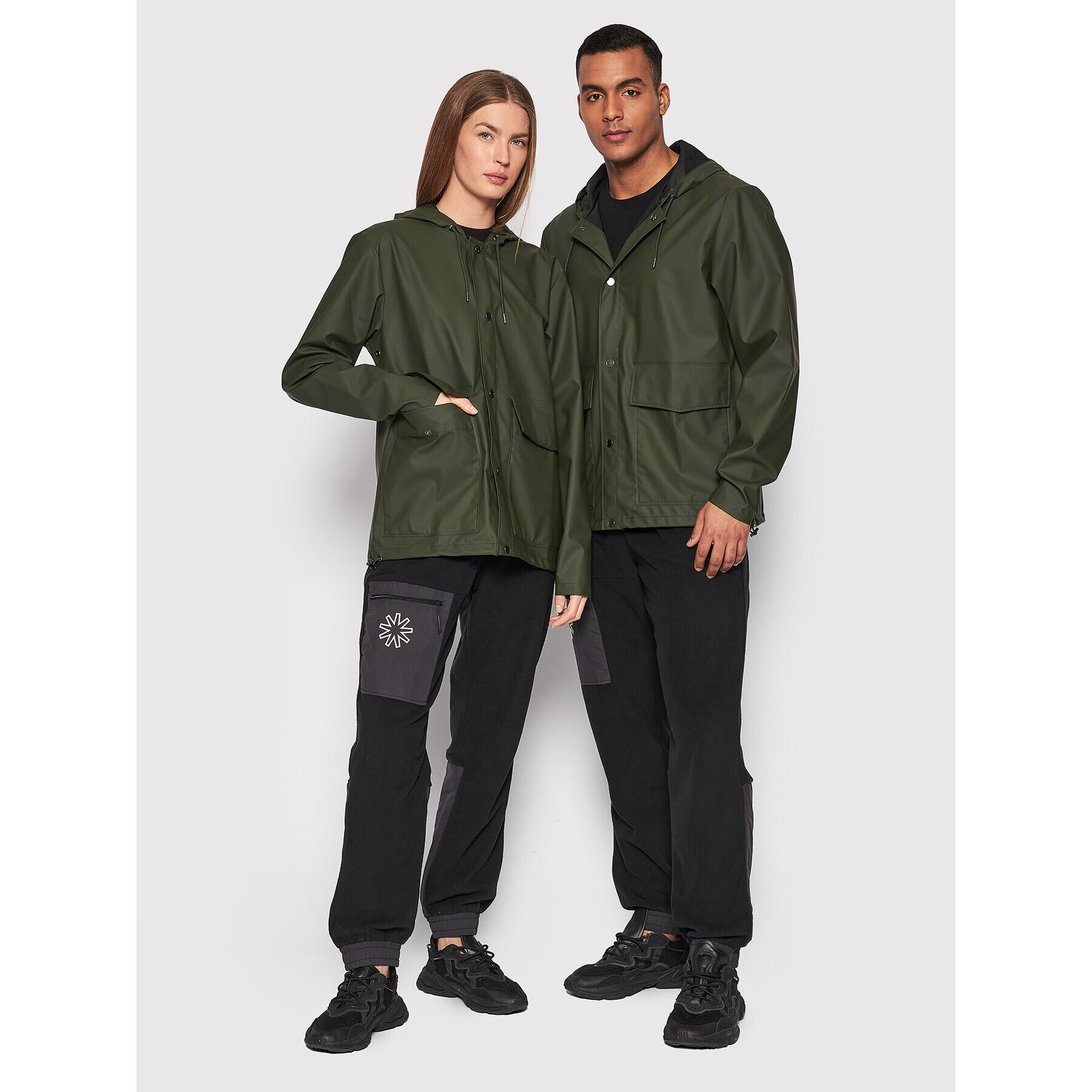 Rains Větrovka Unisex 18260 Zelená Regular Fit - Pepit.cz