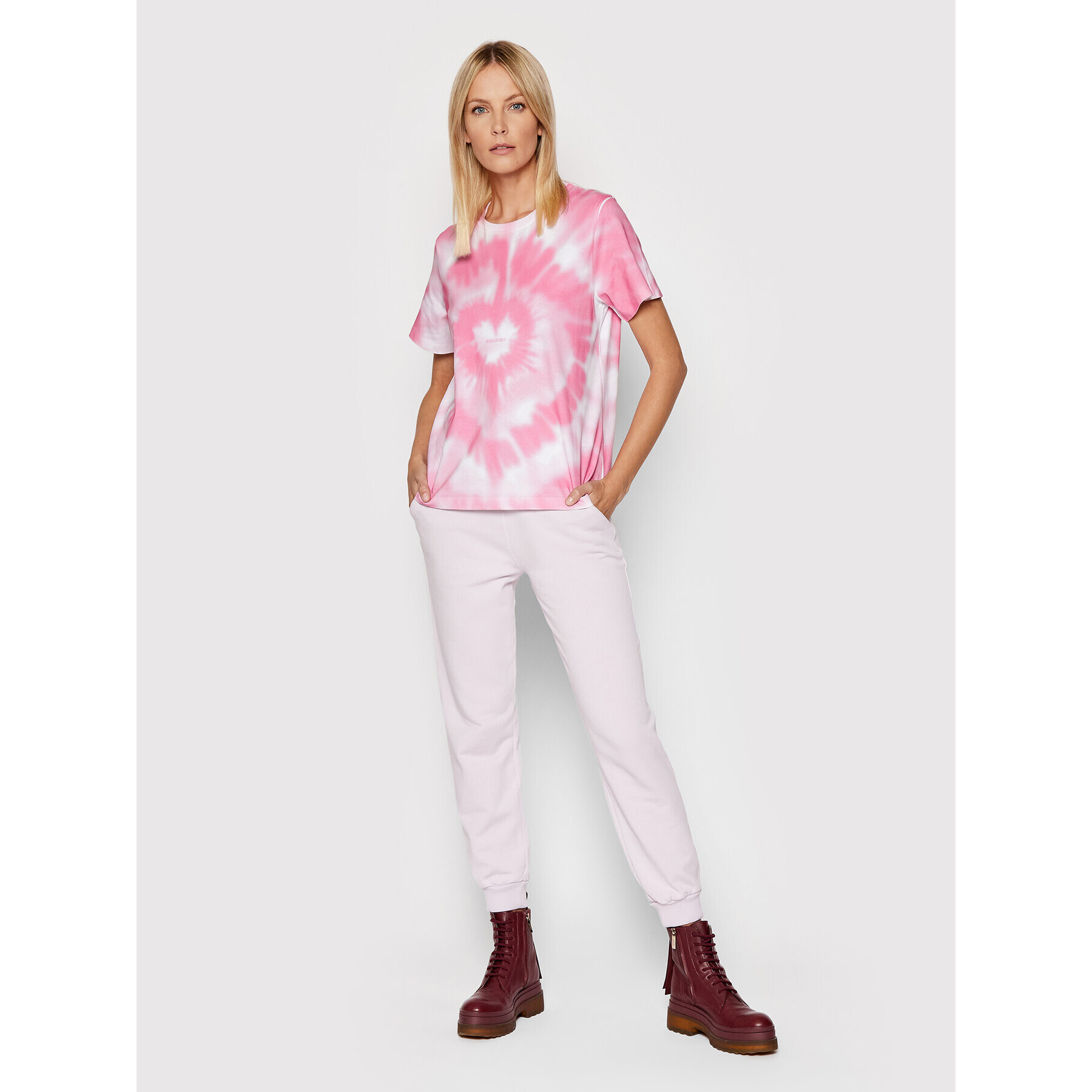 Red Valentino T-Shirt XR3MG12R Růžová Relaxed Fit - Pepit.cz