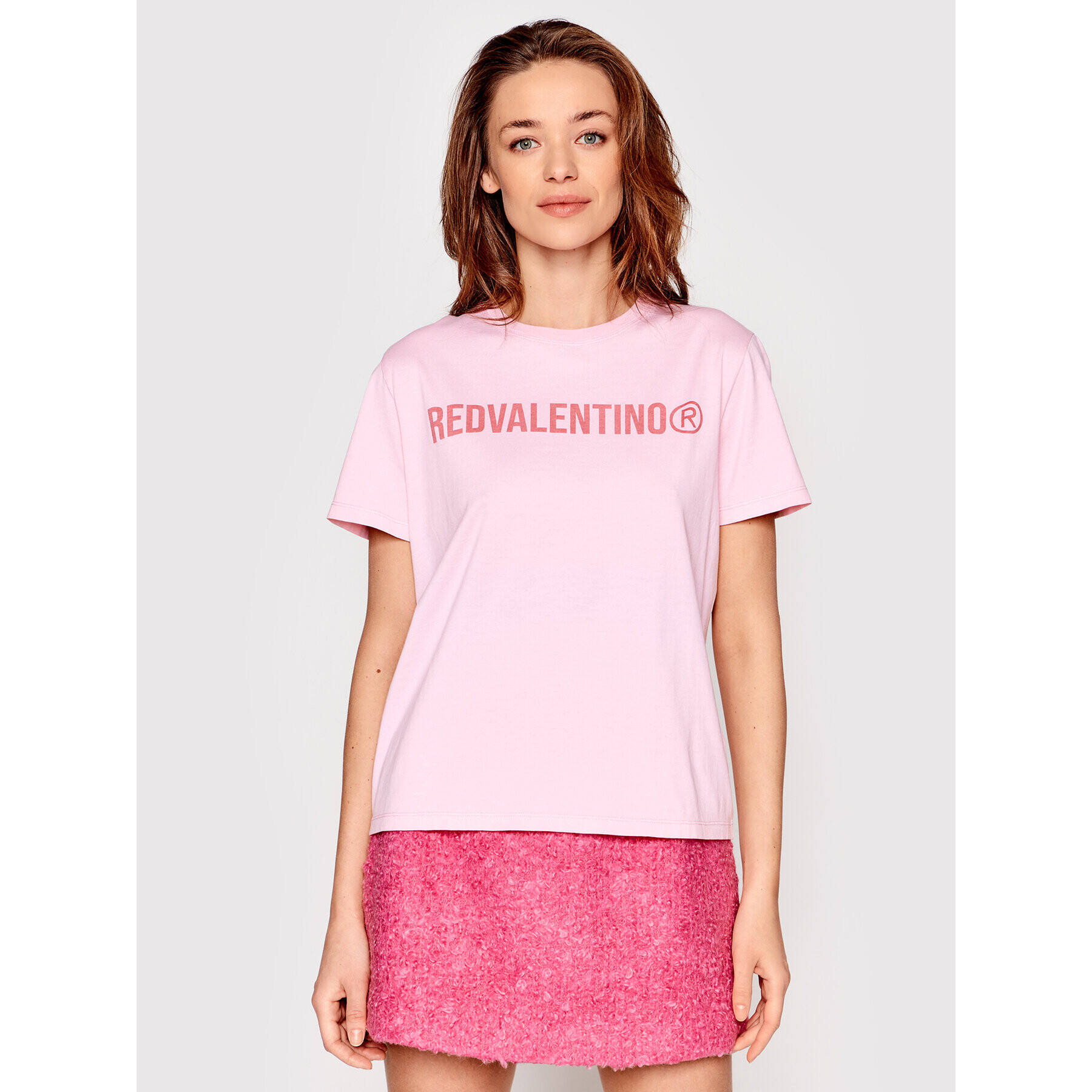 Red Valentino T-Shirt XR3MG13Q Růžová Regular Fit - Pepit.cz