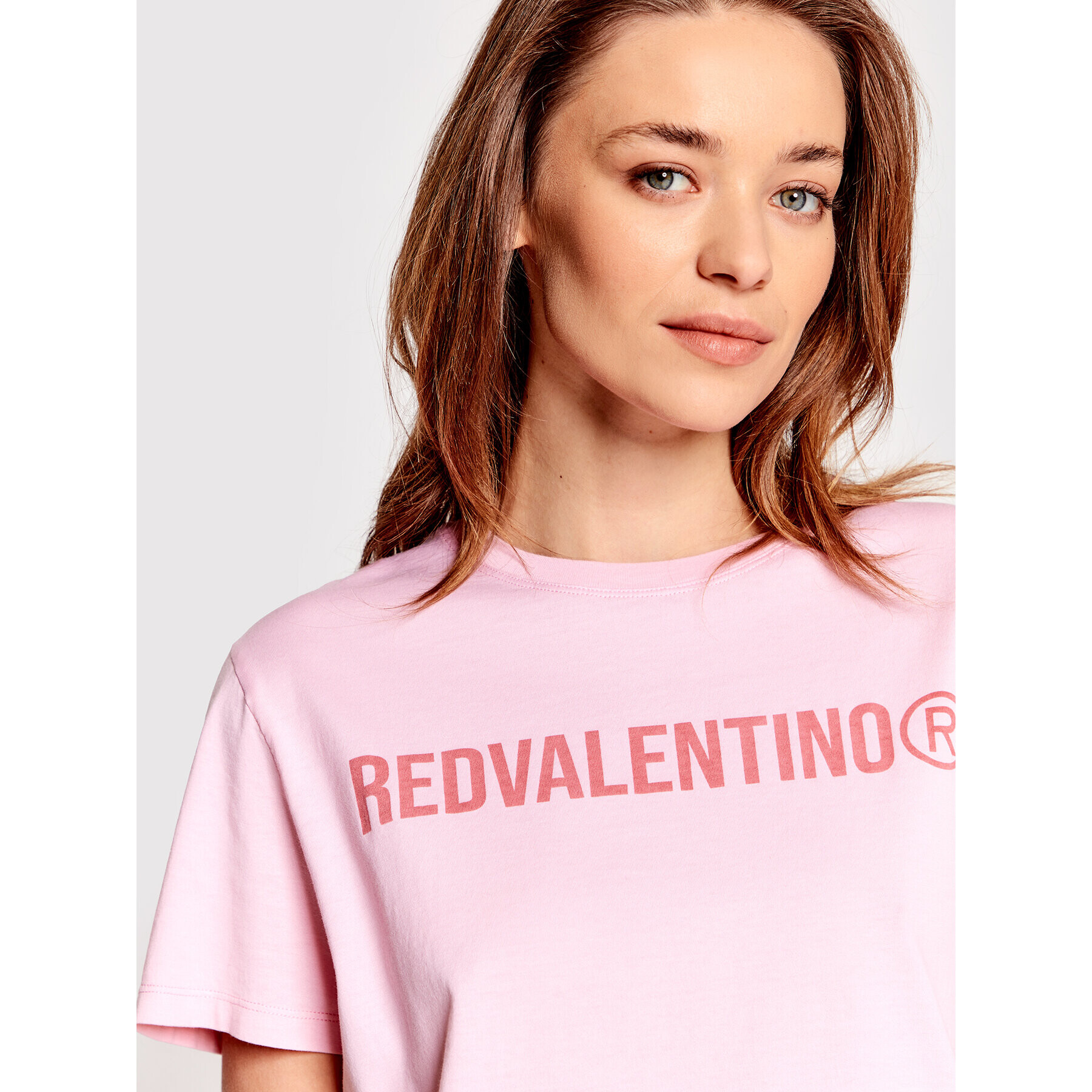 Red Valentino T-Shirt XR3MG13Q Růžová Regular Fit - Pepit.cz