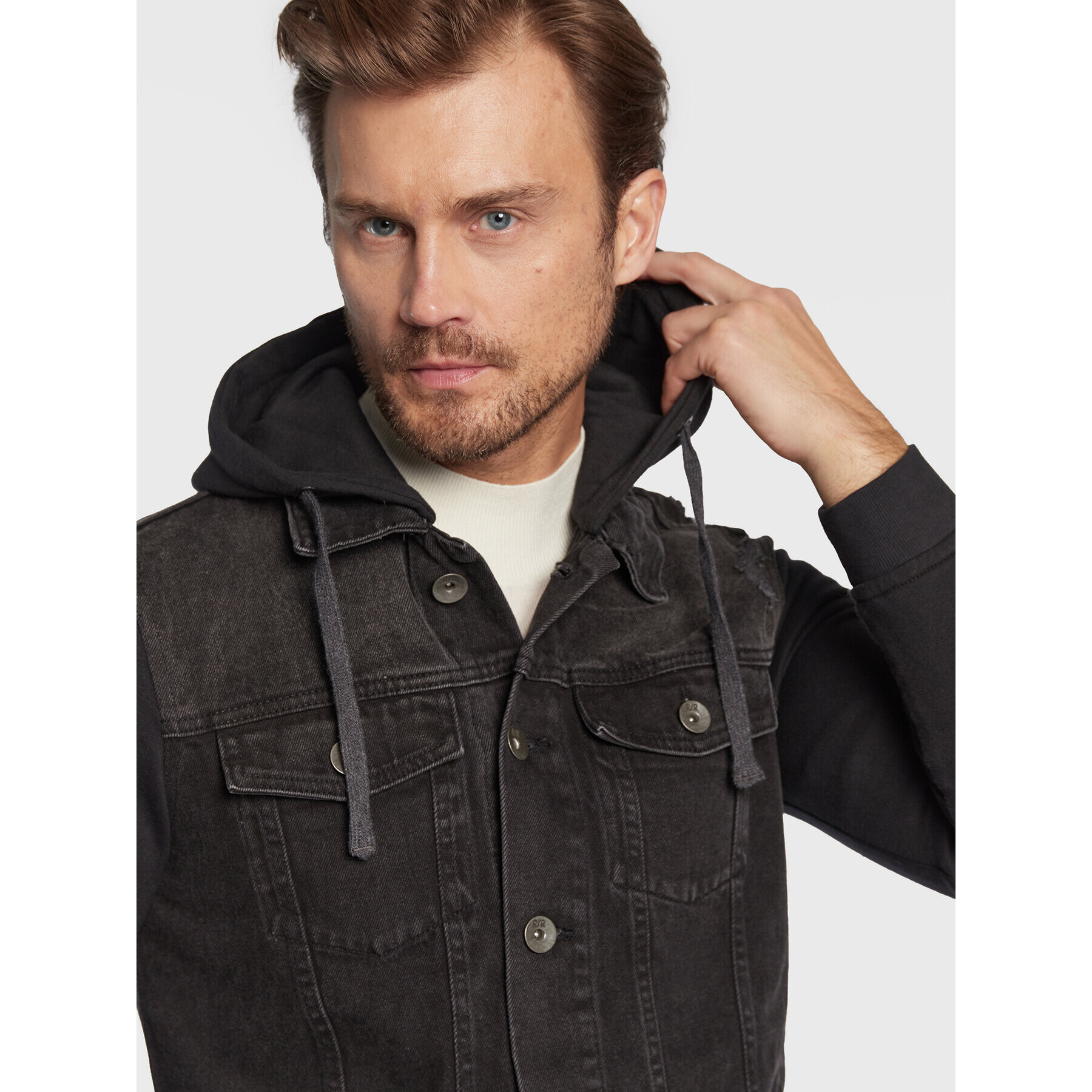 Redefined Rebel Jeansová bunda Funda 185026 Černá Regular Fit - Pepit.cz