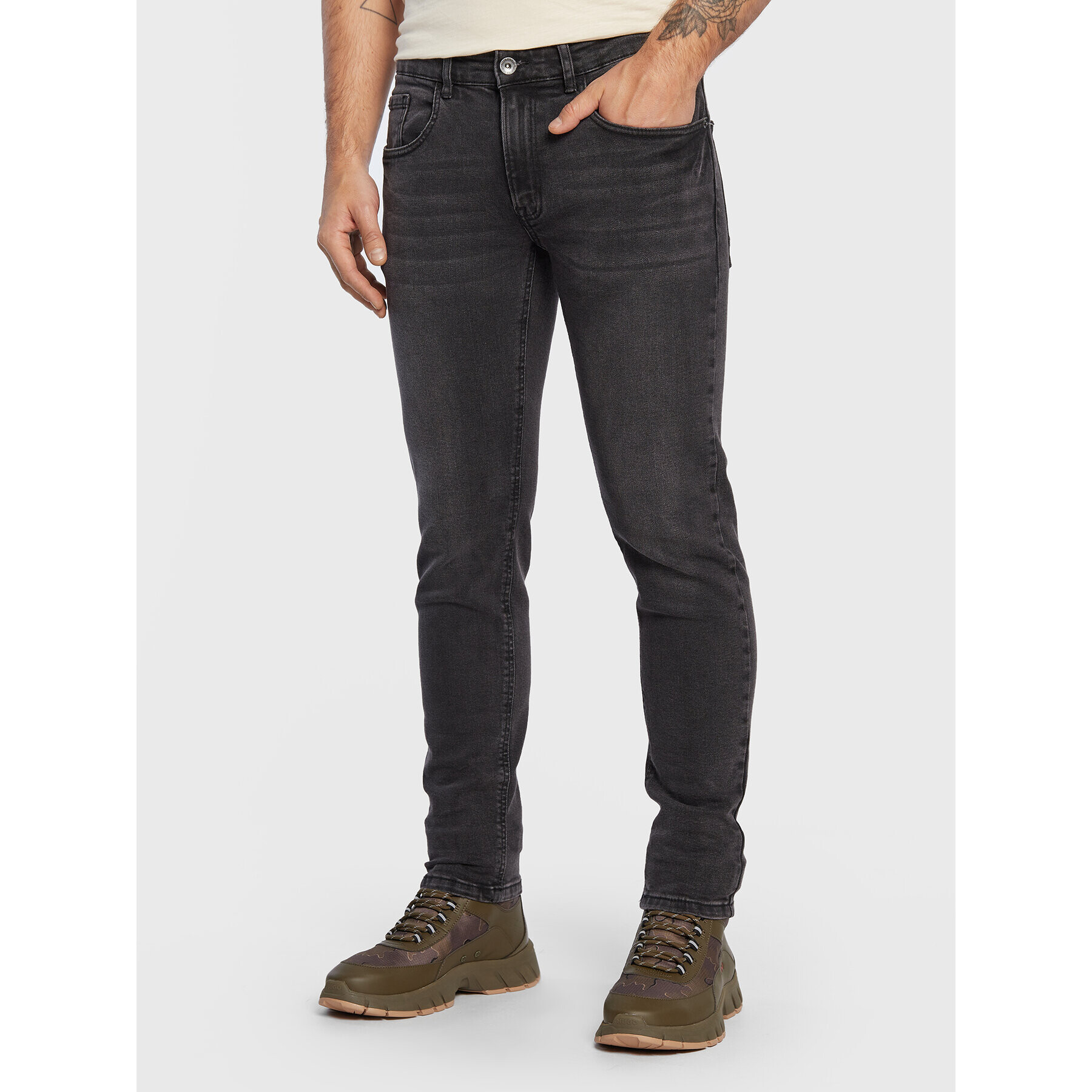 Redefined Rebel Jeansy Copenhagen 207089 Černá Slim Fit - Pepit.cz