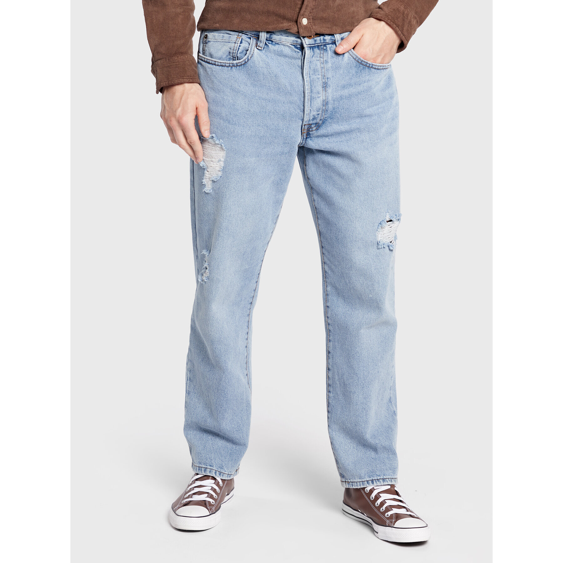 Redefined Rebel Jeansy Rome 217093 Modrá Regular Fit - Pepit.cz