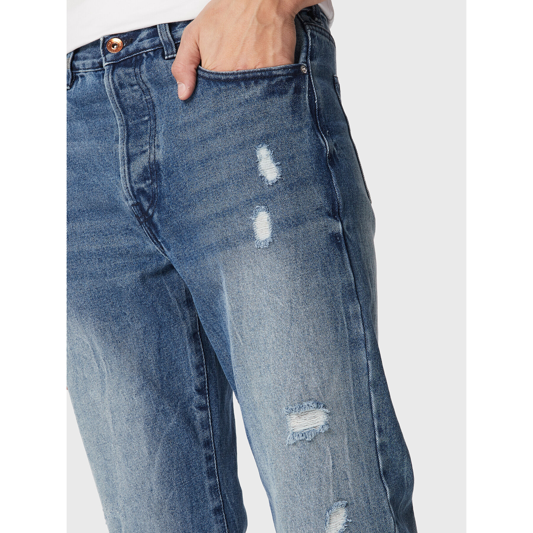 Redefined Rebel Jeansy Rome 217093 Modrá Regular Fit - Pepit.cz