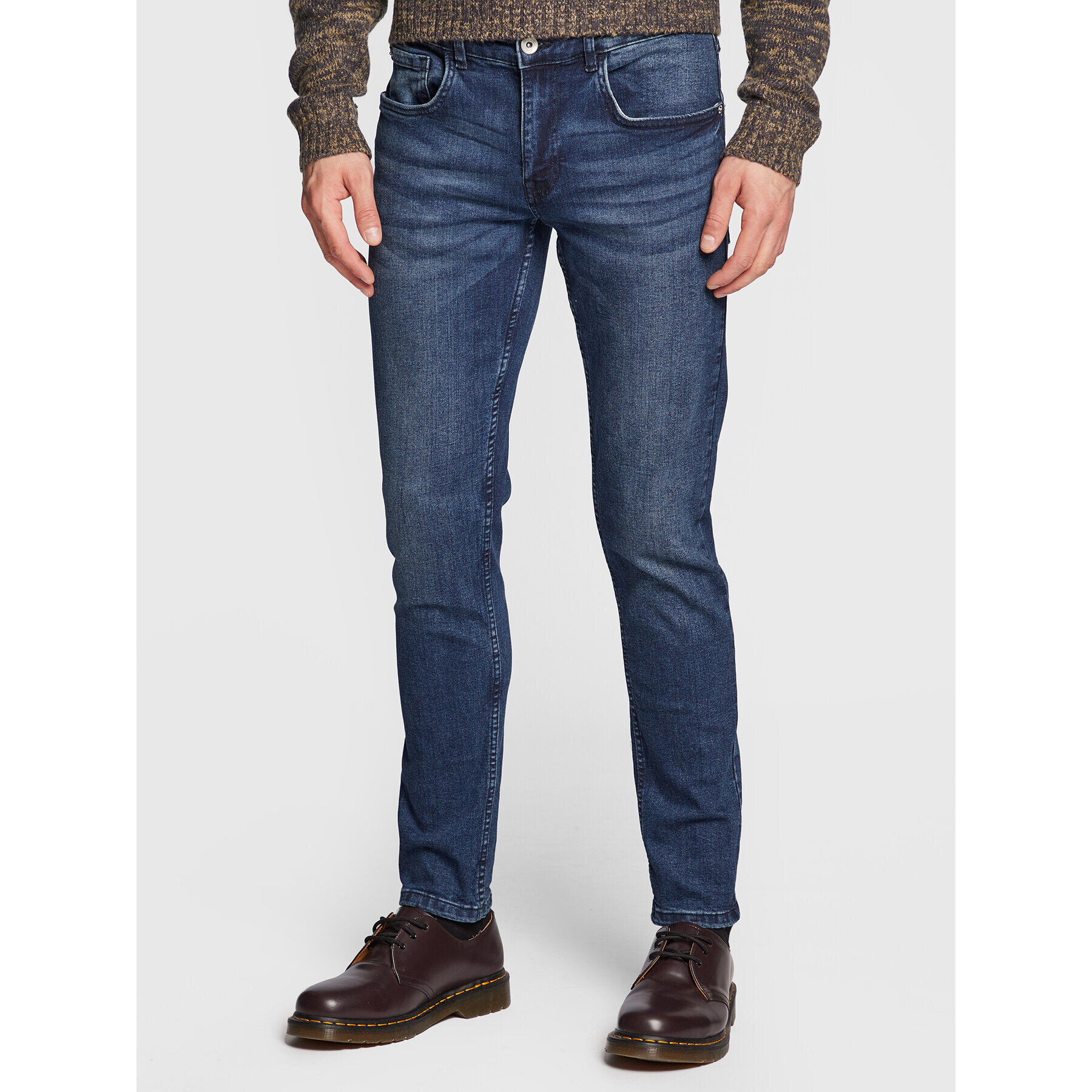 Redefined Rebel Jeansy Stockholm 217135 Tmavomodrá Slim Fit - Pepit.cz