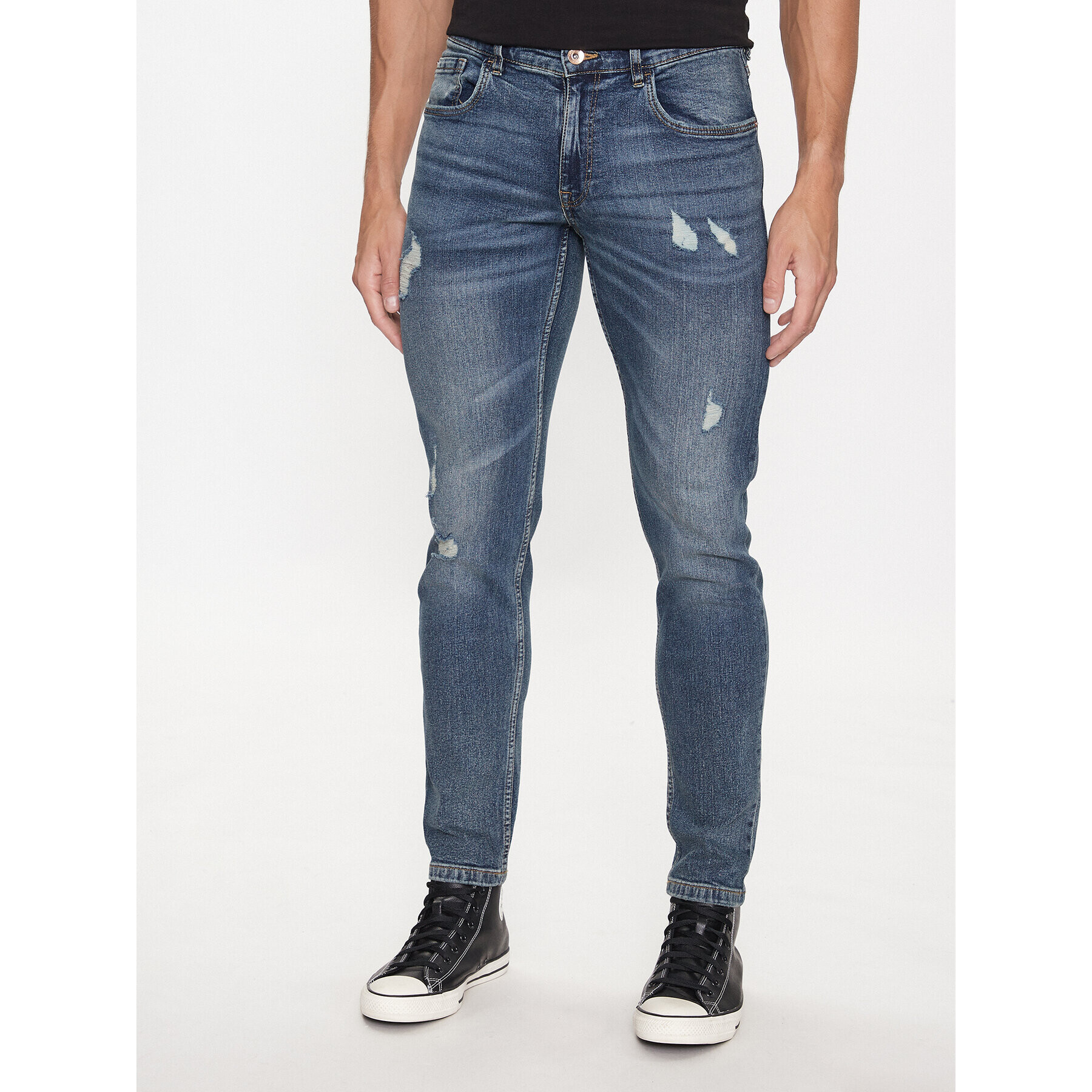 Redefined Rebel Jeansy Stockholm 227039 Tmavomodrá Slim Fit - Pepit.cz