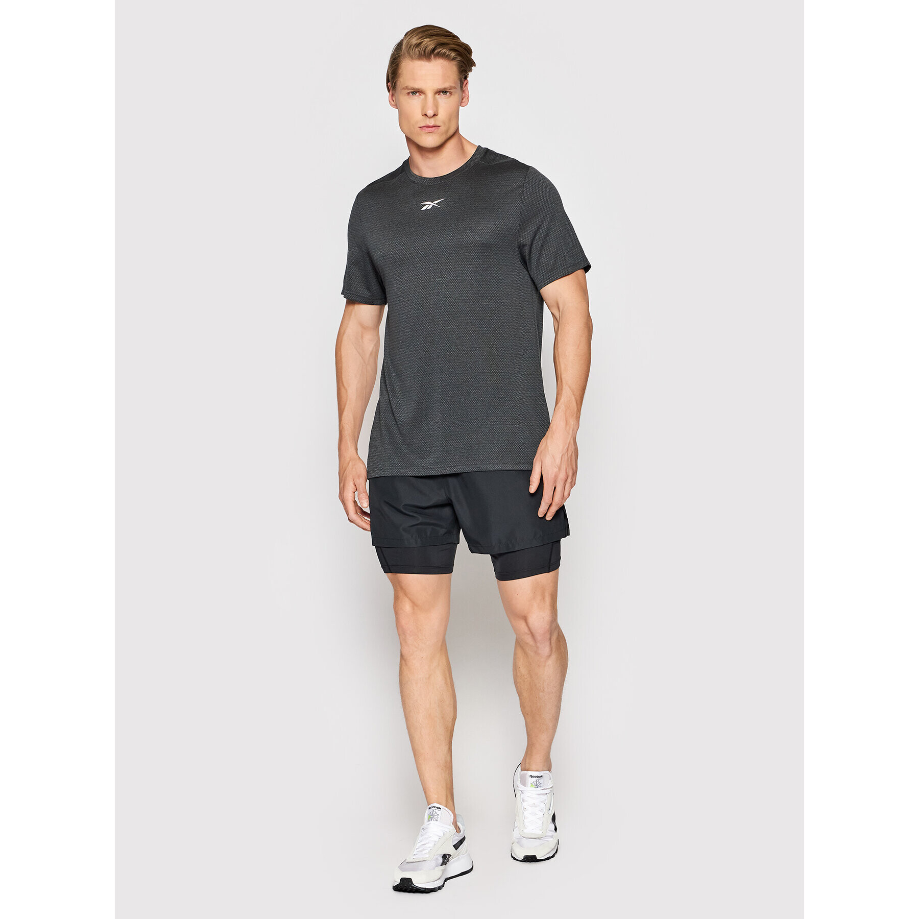 Reebok Funkční tričko Workout Ready H46641 Šedá Regular Fit - Pepit.cz