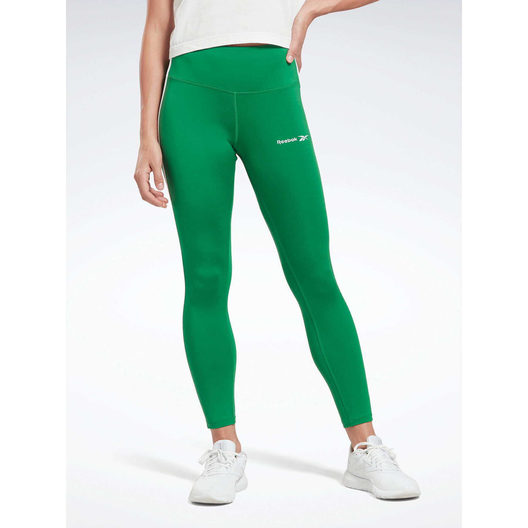 Reebok Legíny Identity Energy High-Rise Leggings HT6271 Zelená - Pepit.cz