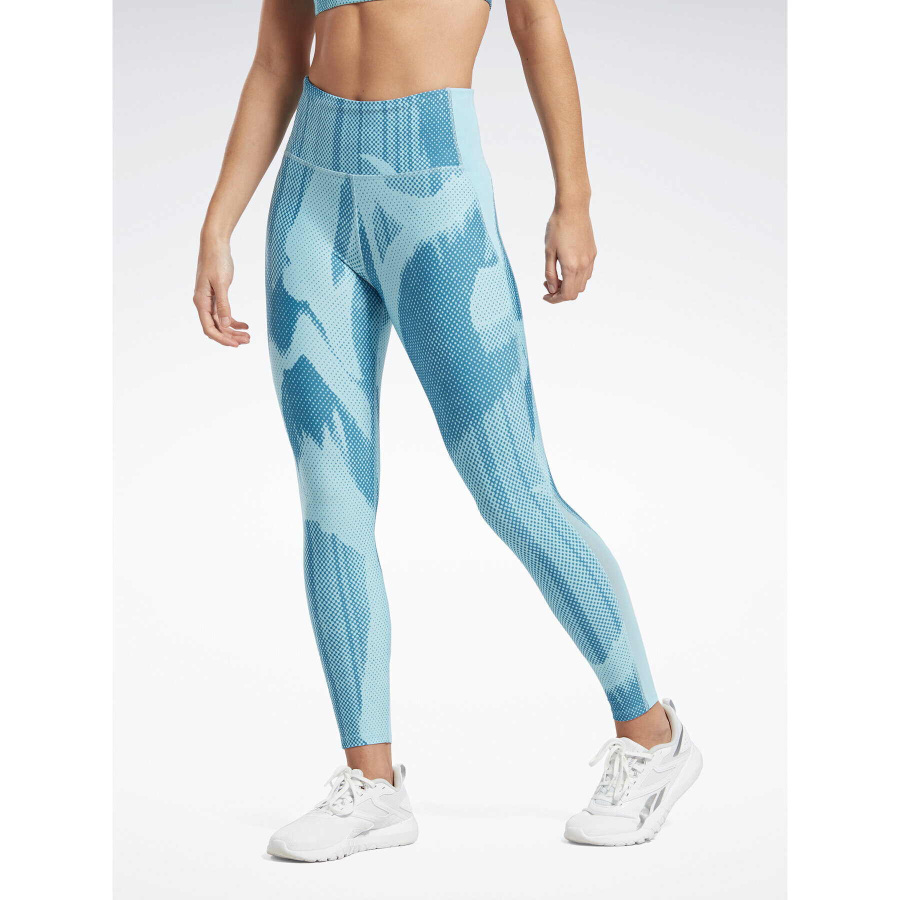 Reebok Legíny Lux Perform HA4373 Modrá Slim Fit - Pepit.cz