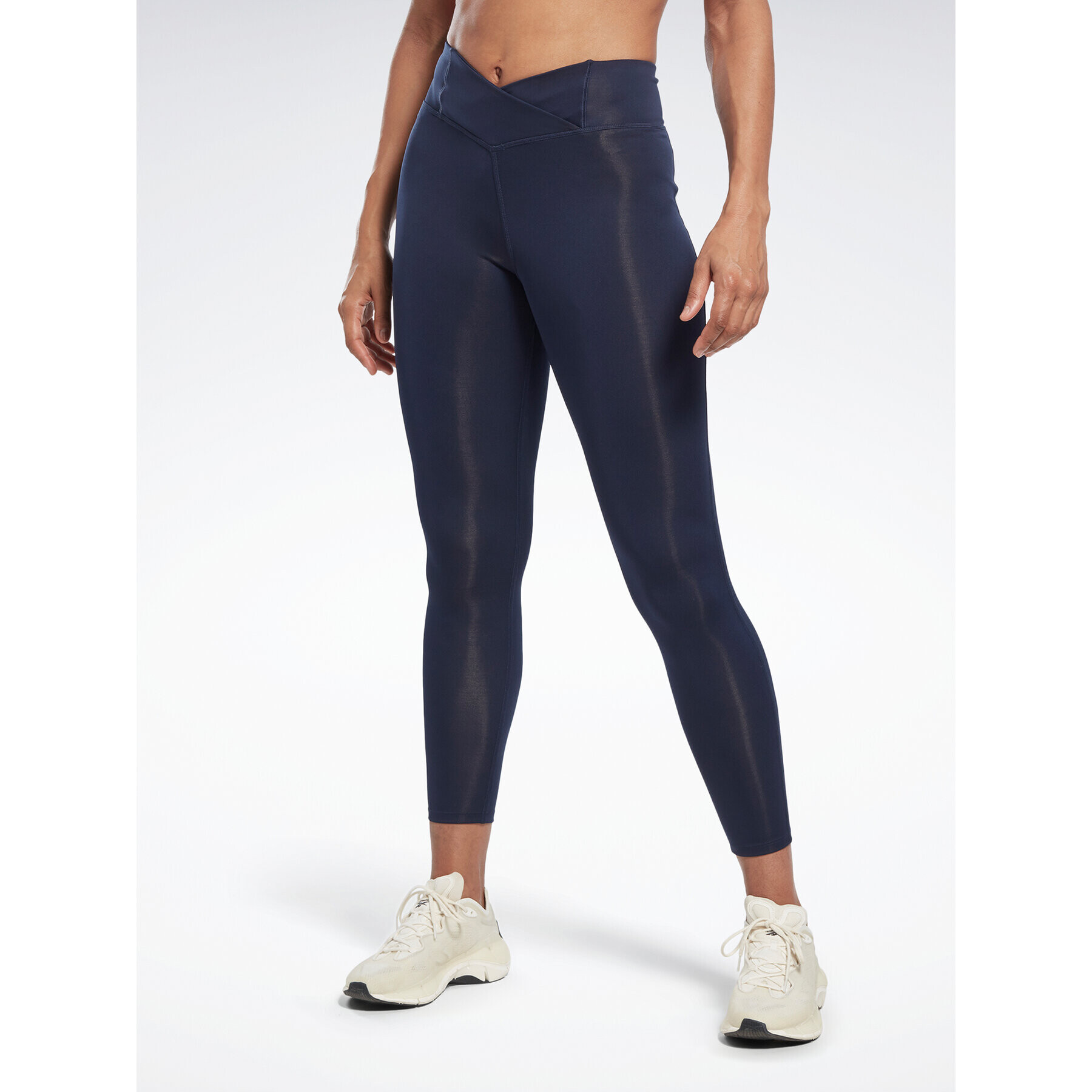 Reebok Legíny Workout Ready Basic HT4936 Tmavomodrá Slim Fit - Pepit.cz