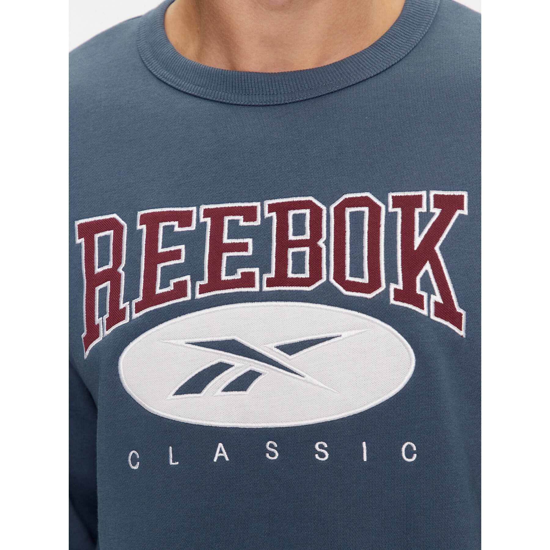 Reebok Mikina Archive Essentials IM1531 Modrá Regular Fit - Pepit.cz