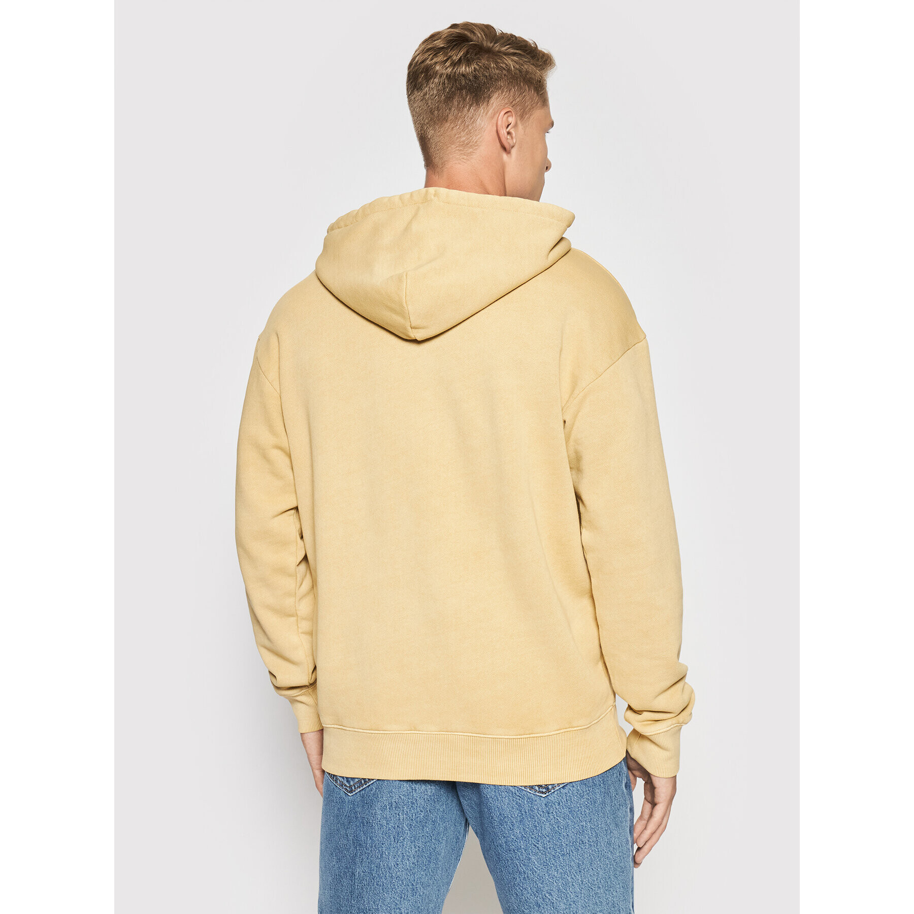 Reebok Mikina Cl Natual Dye Hoodie GV3471 Žlutá Oversize - Pepit.cz