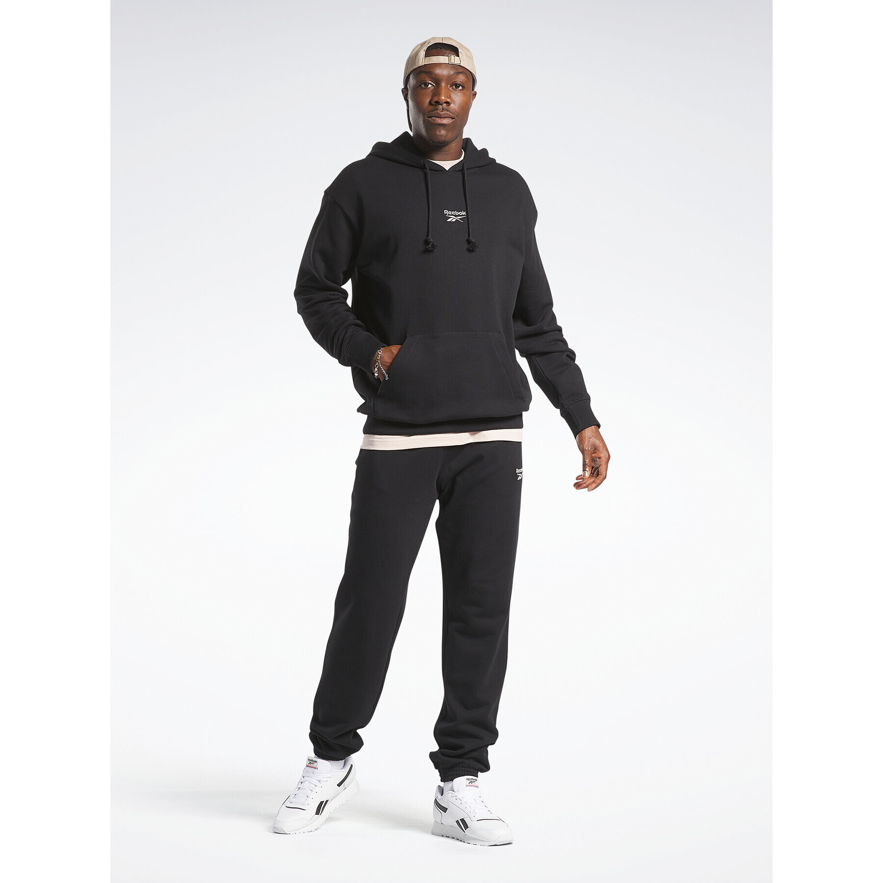 Reebok Mikina Classics Small Vector Hoodie HS7149 Černá - Pepit.cz