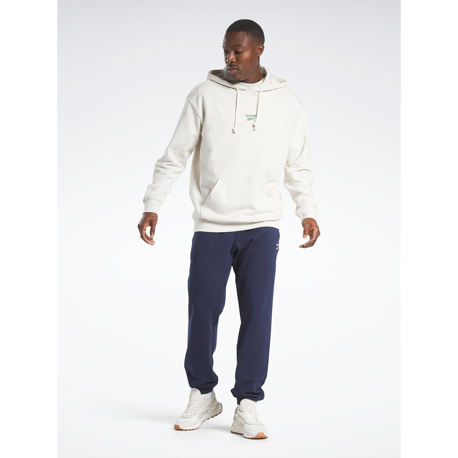 Reebok Mikina Classics Small Vector Hoodie HS7152 Šedá - Pepit.cz