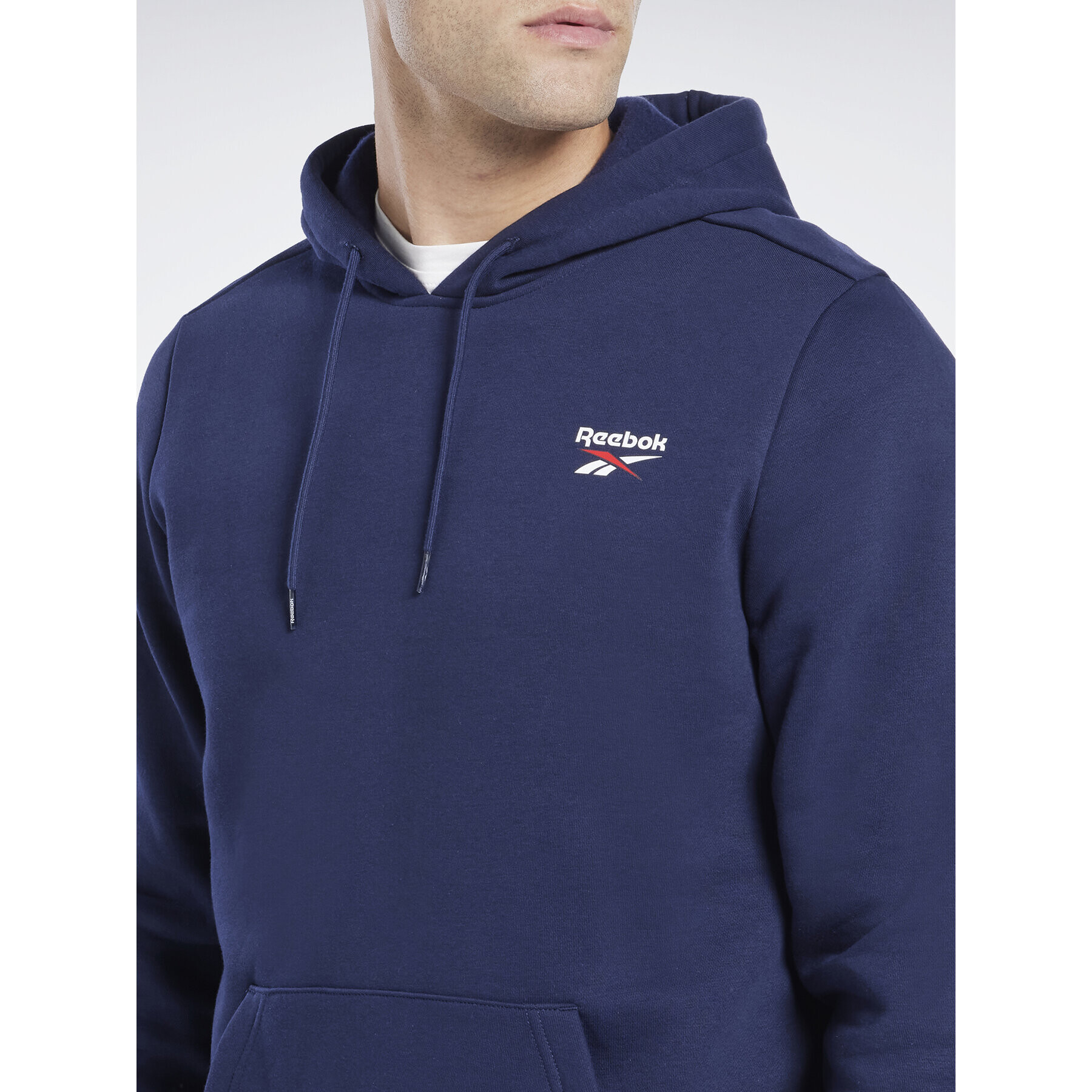 Reebok Mikina Identity Fleece Over-the-Head Hoodie IB2994 Modrá - Pepit.cz