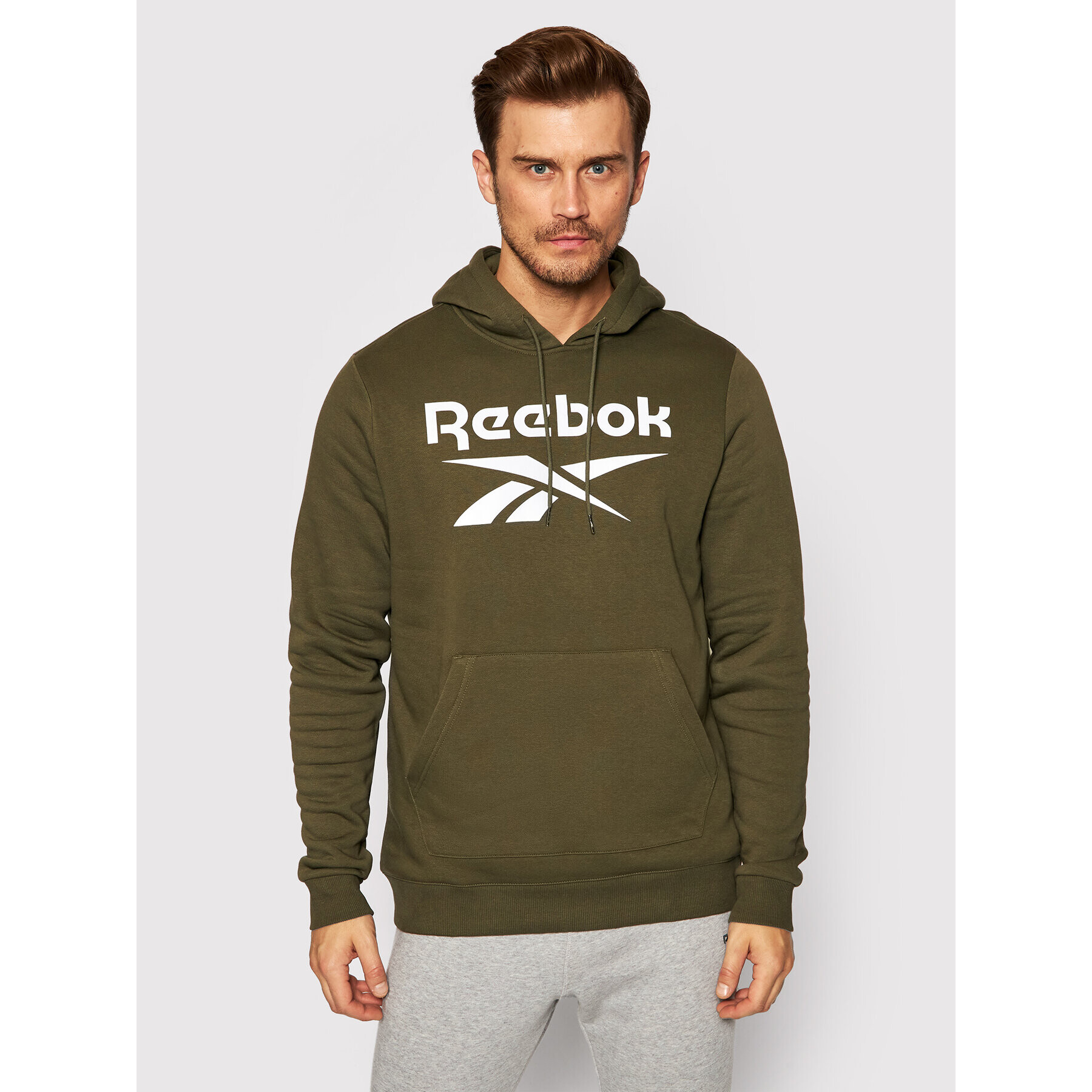 Reebok Mikina Identity H60068 Zelená Regular Fit - Pepit.cz