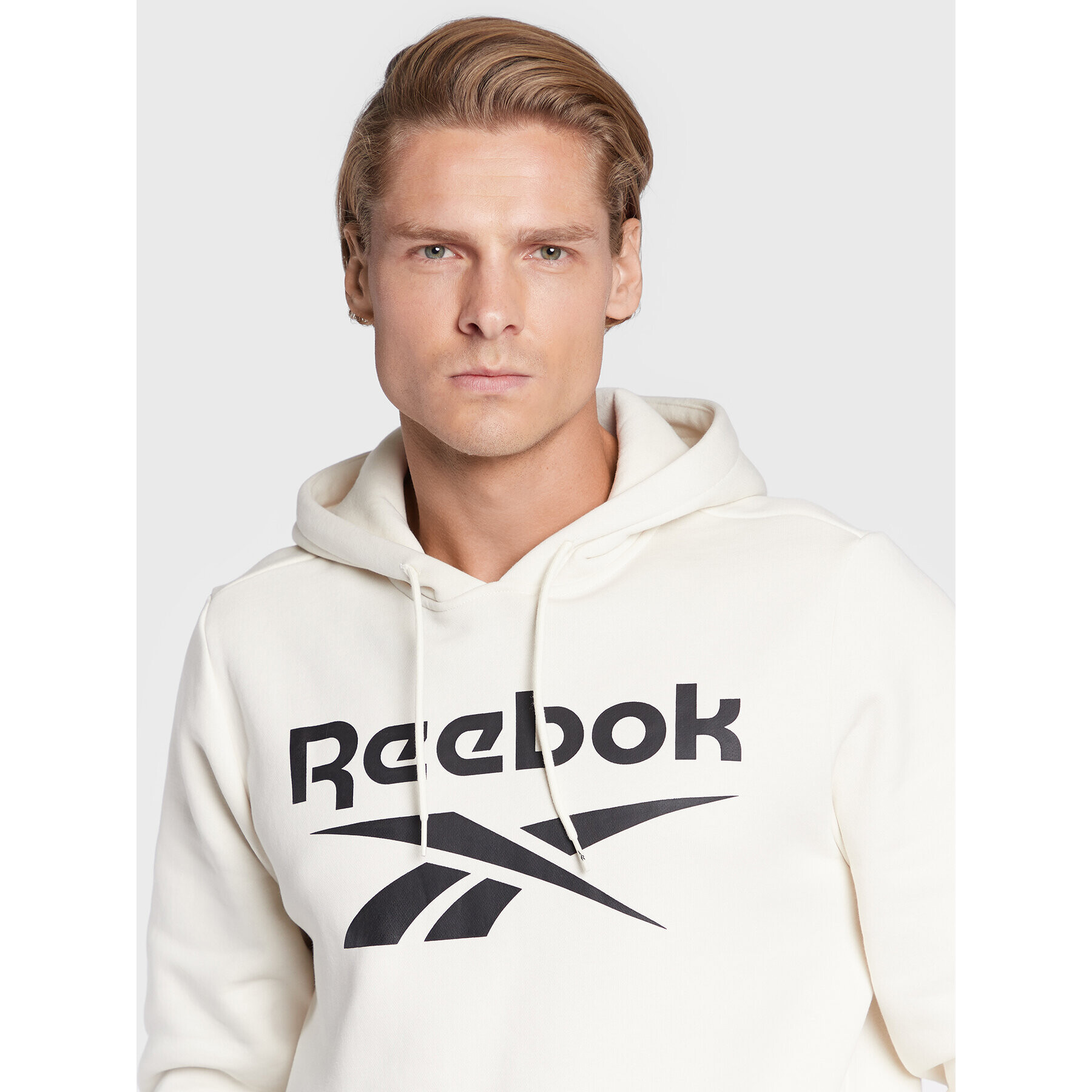 Reebok Mikina Identity HI0647 Béžová Regular Fit - Pepit.cz