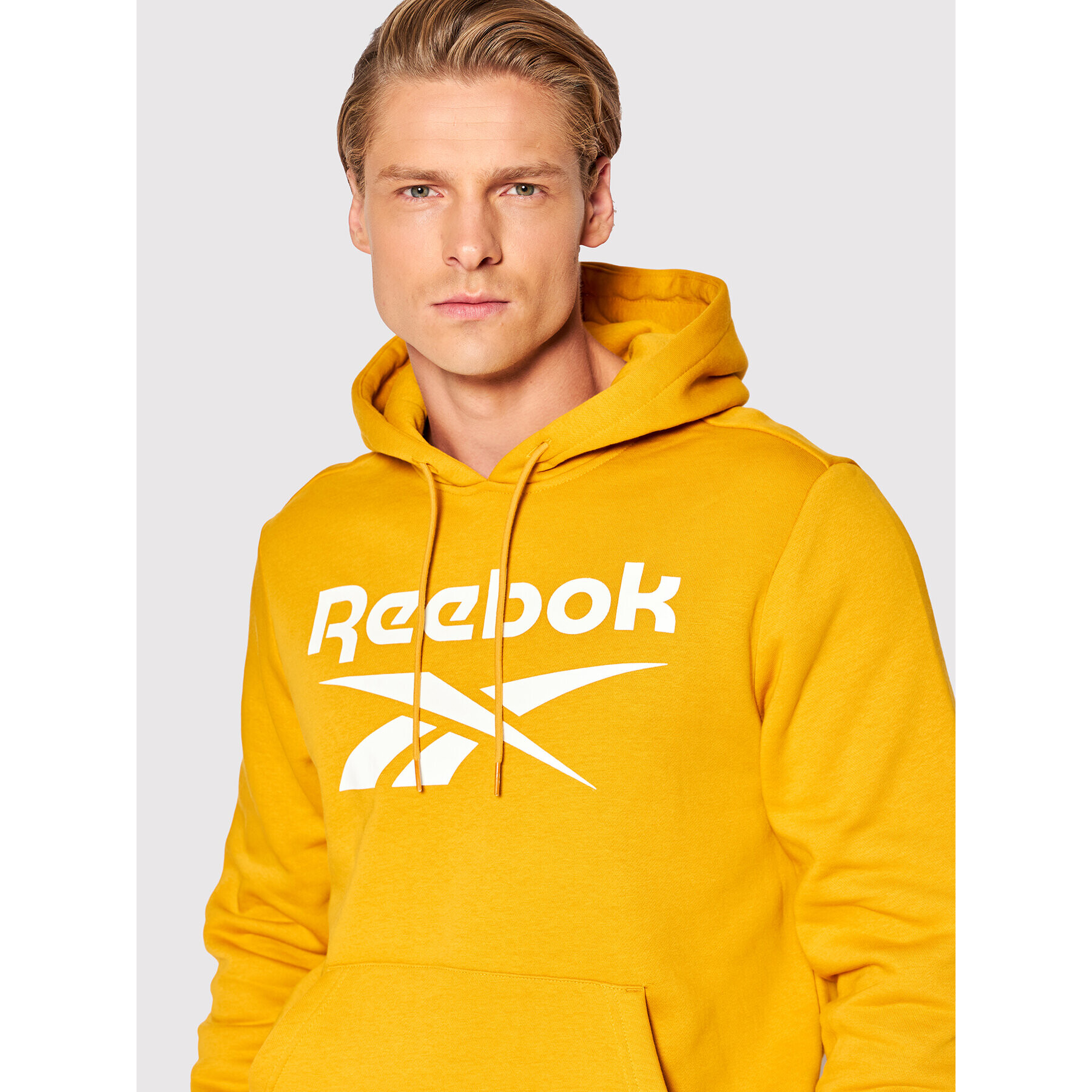 Reebok Mikina Identity HJ9971 Žlutá Regular Fit - Pepit.cz