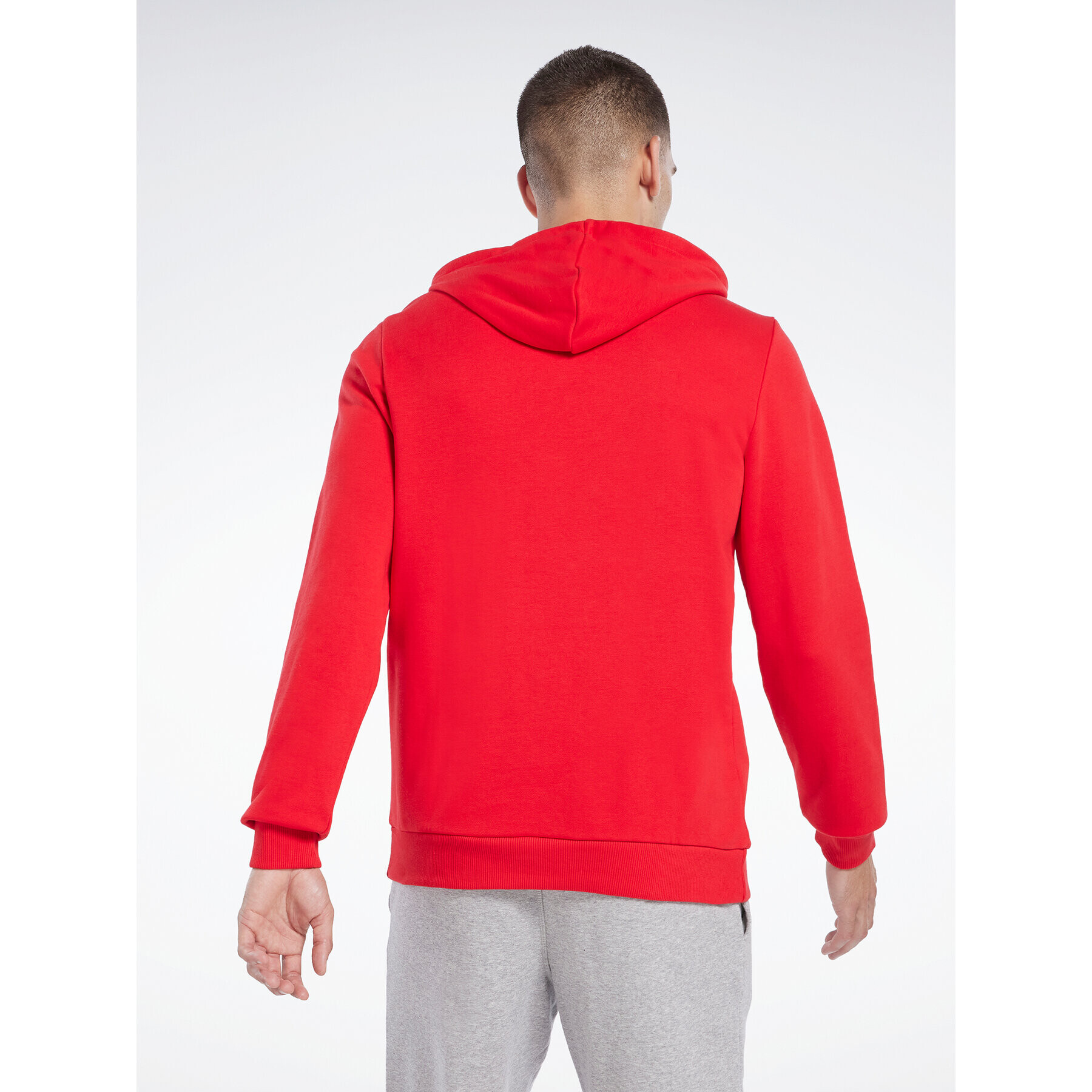 Reebok Mikina Identity Logo HA9276 Červená Regular Fit - Pepit.cz