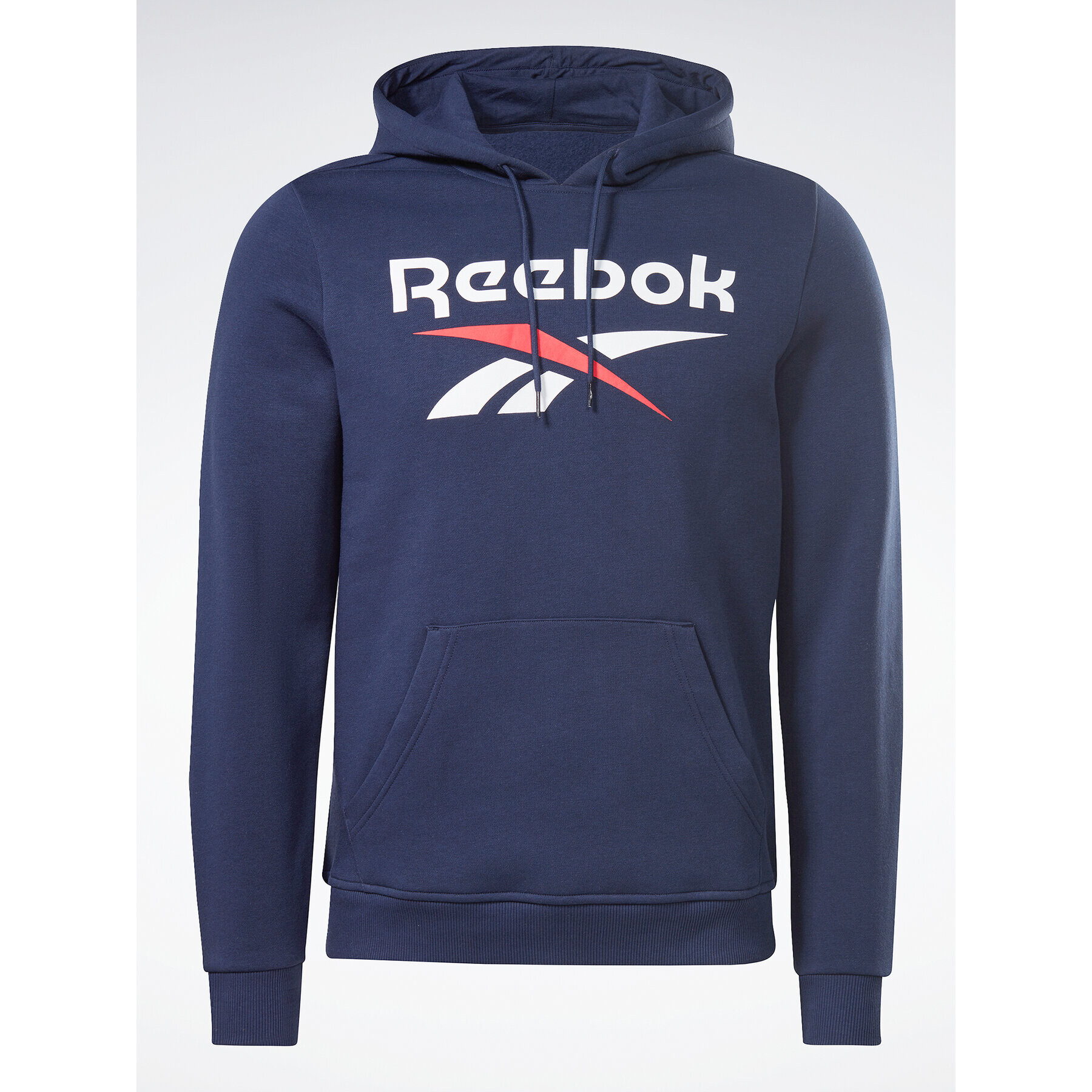 Reebok Mikina Identity Stacked Logo H54803 Tmavomodrá Regular Fit - Pepit.cz