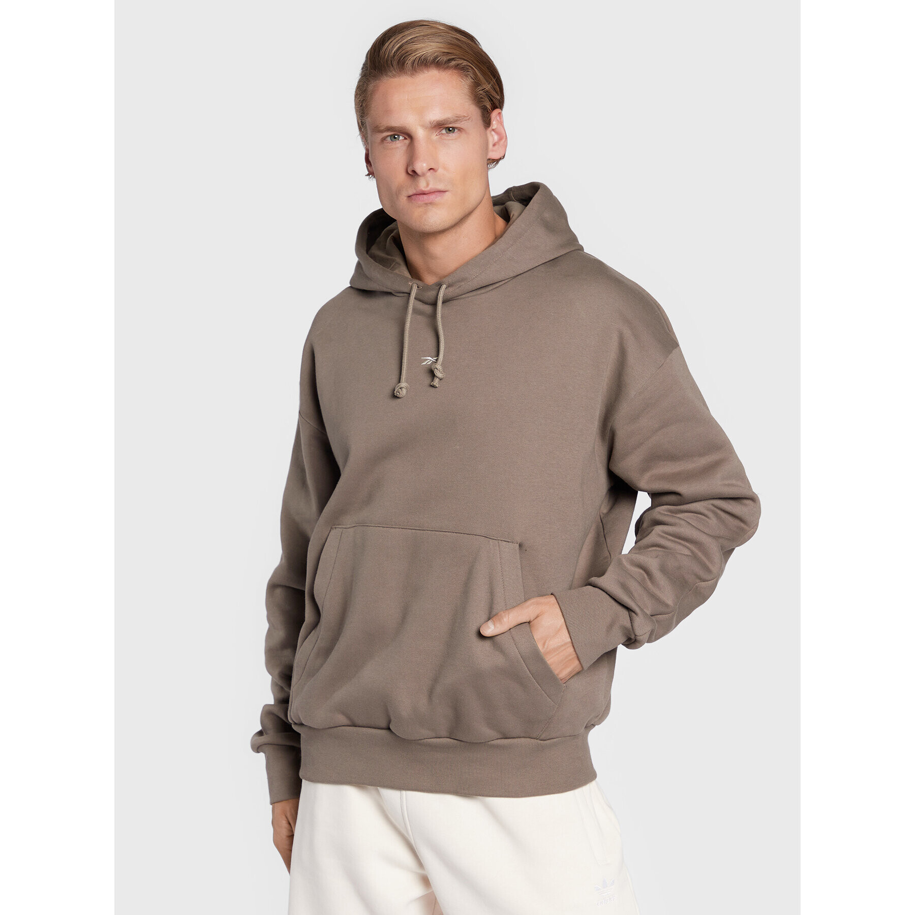 Reebok Mikina Wardrobe Essentials HM3121 Šedá Loose Fit - Pepit.cz