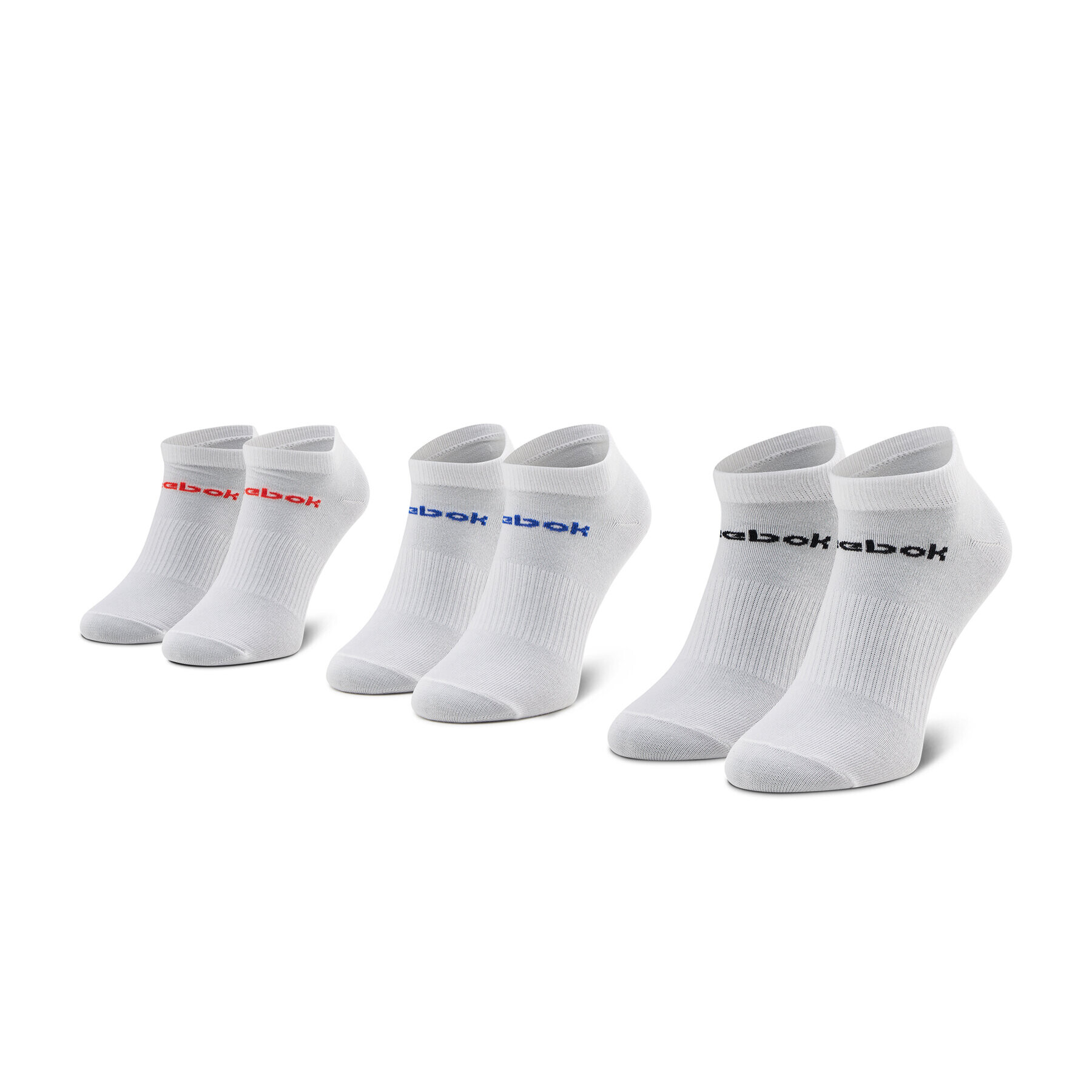 Reebok Sada 3 párů nízkých ponožek unisex Act Core Low Cut Sock 3P GN7764 Bílá - Pepit.cz