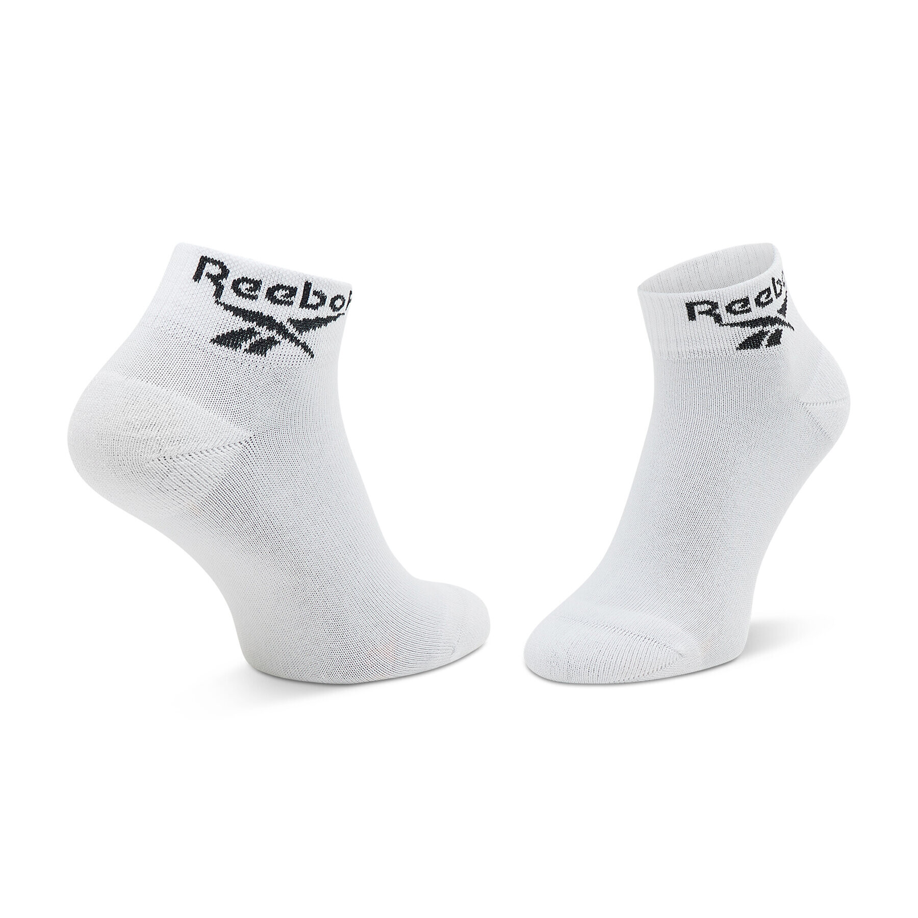 Reebok Sada 3 párů vysokých ponožek unisex Cl Fo Ankle Sock 3P GG6674 Bílá - Pepit.cz